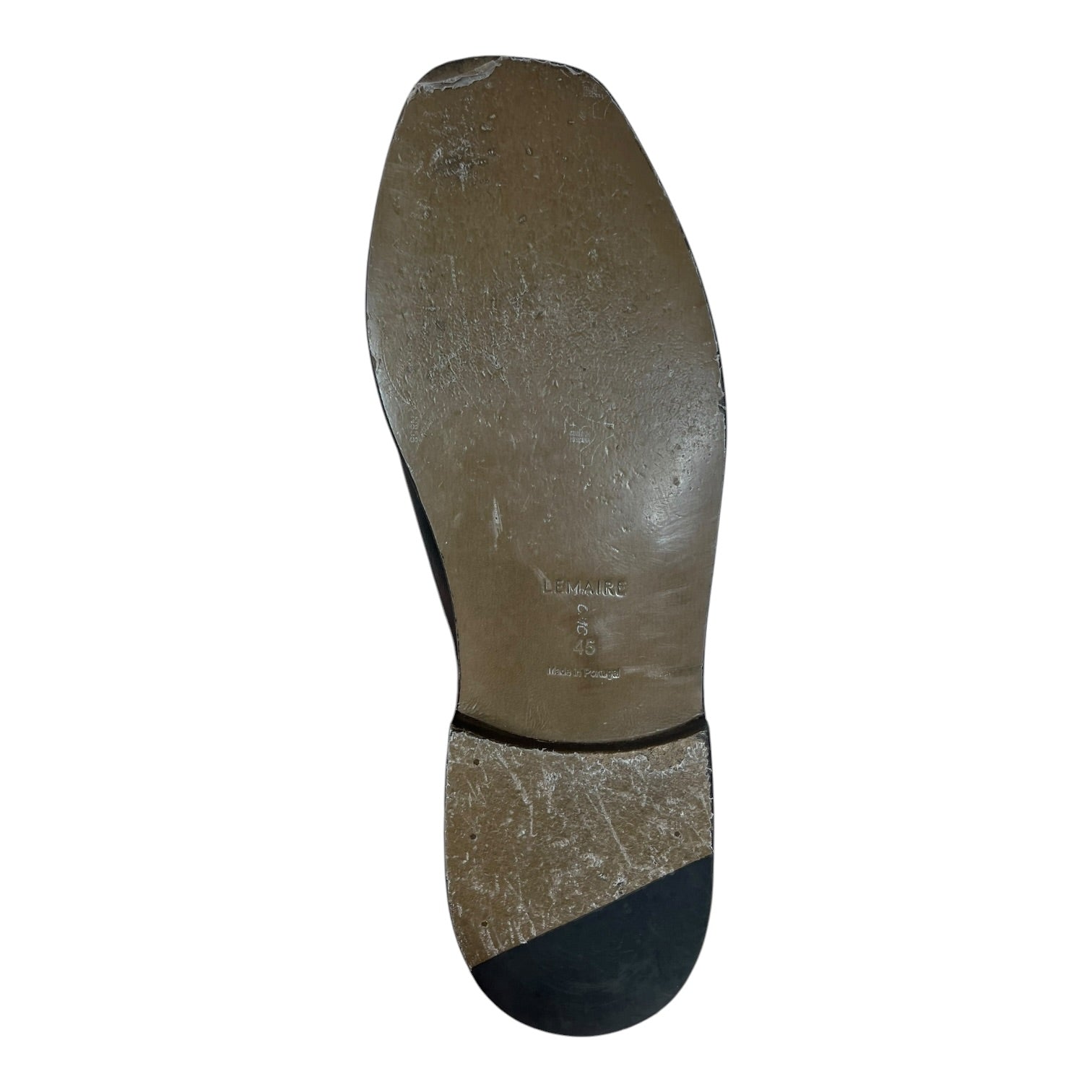 LEMAIRE/Dress Shoes/EU 45/Leather/BLK/FLAT PIPED DRESS SHOES view 4