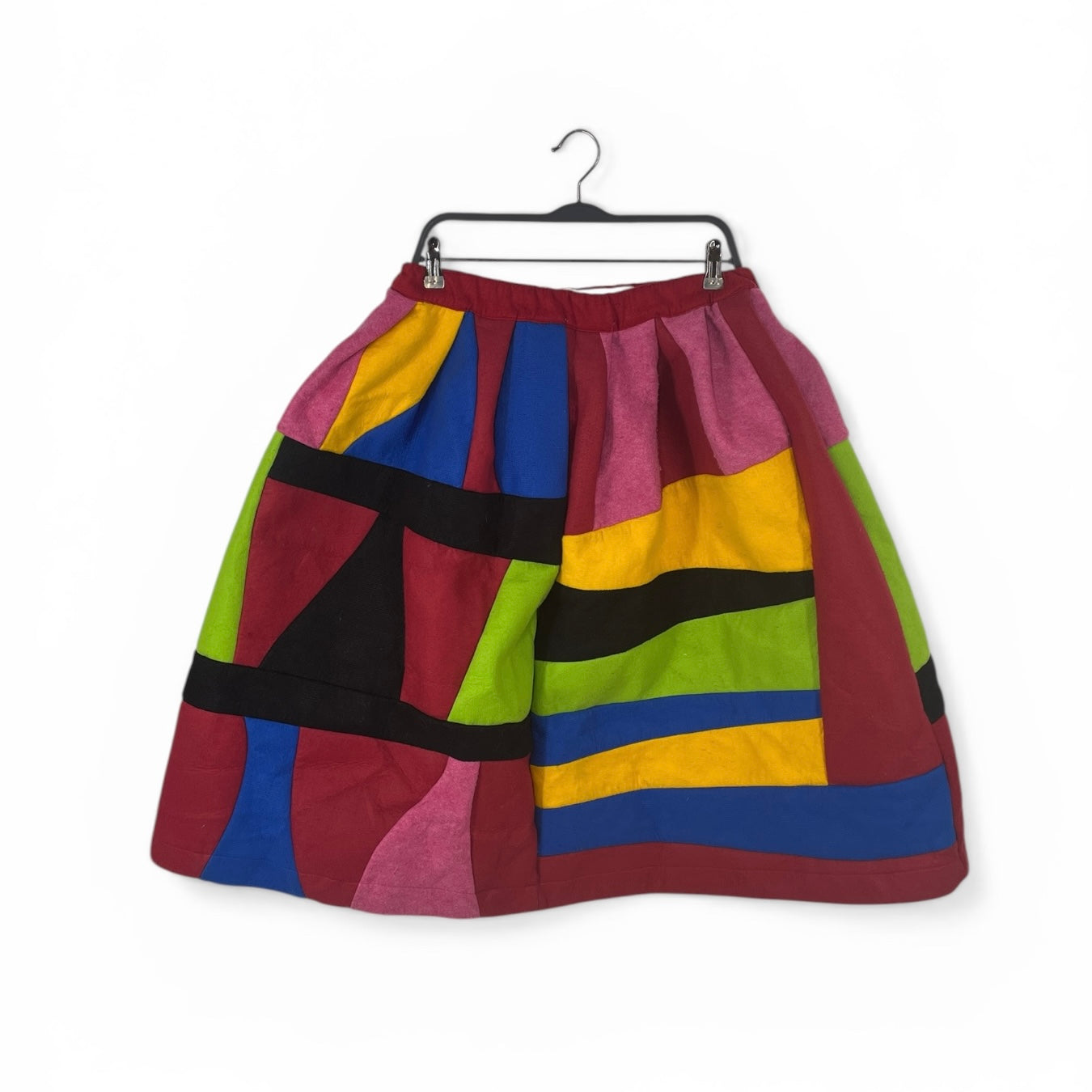COMME des GARCONS/Skirt/S/Border/MLT/primary mlt felt skirt view 1