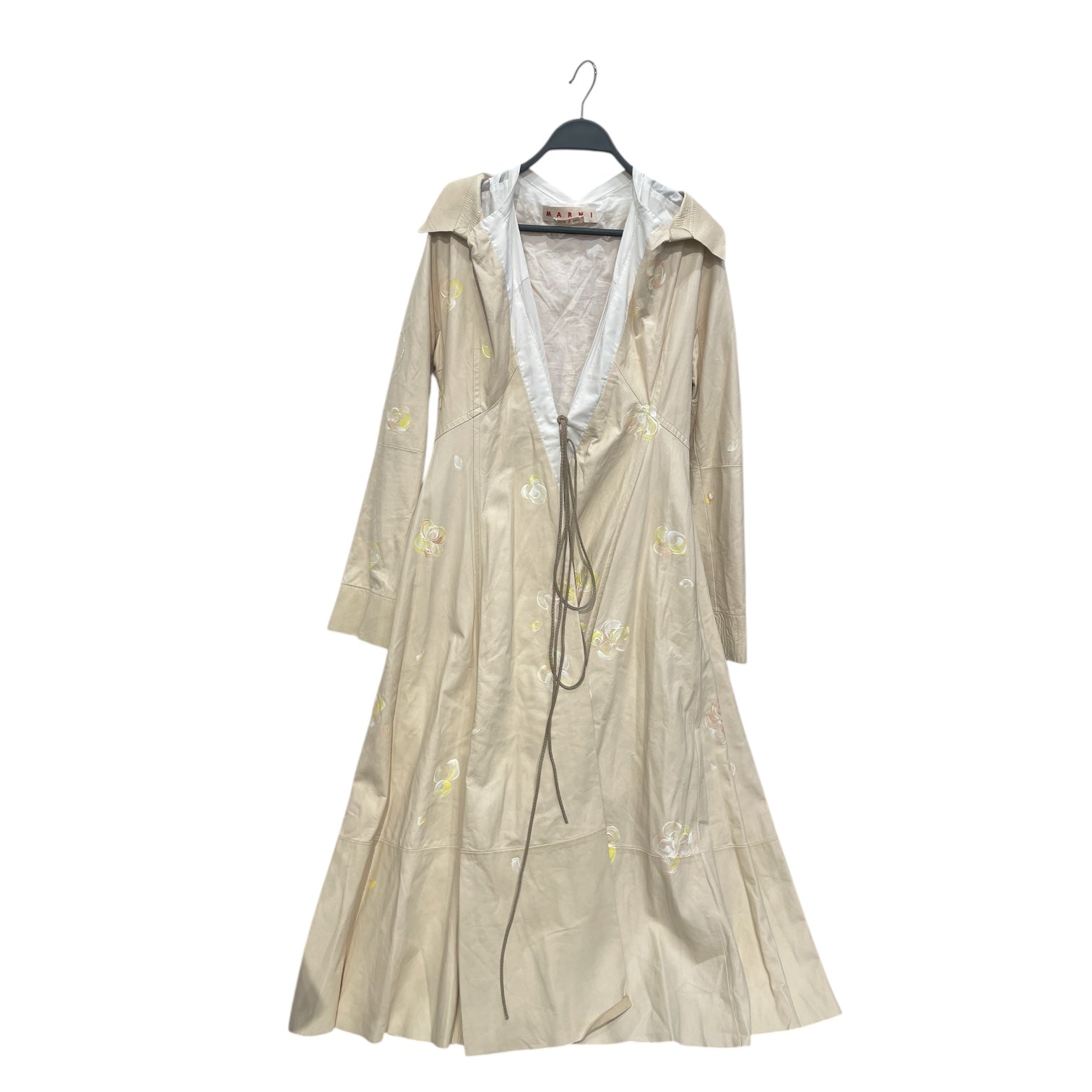MARNI/Trench Coat/38/Leather/CRM/FLORAL PAINT view 1