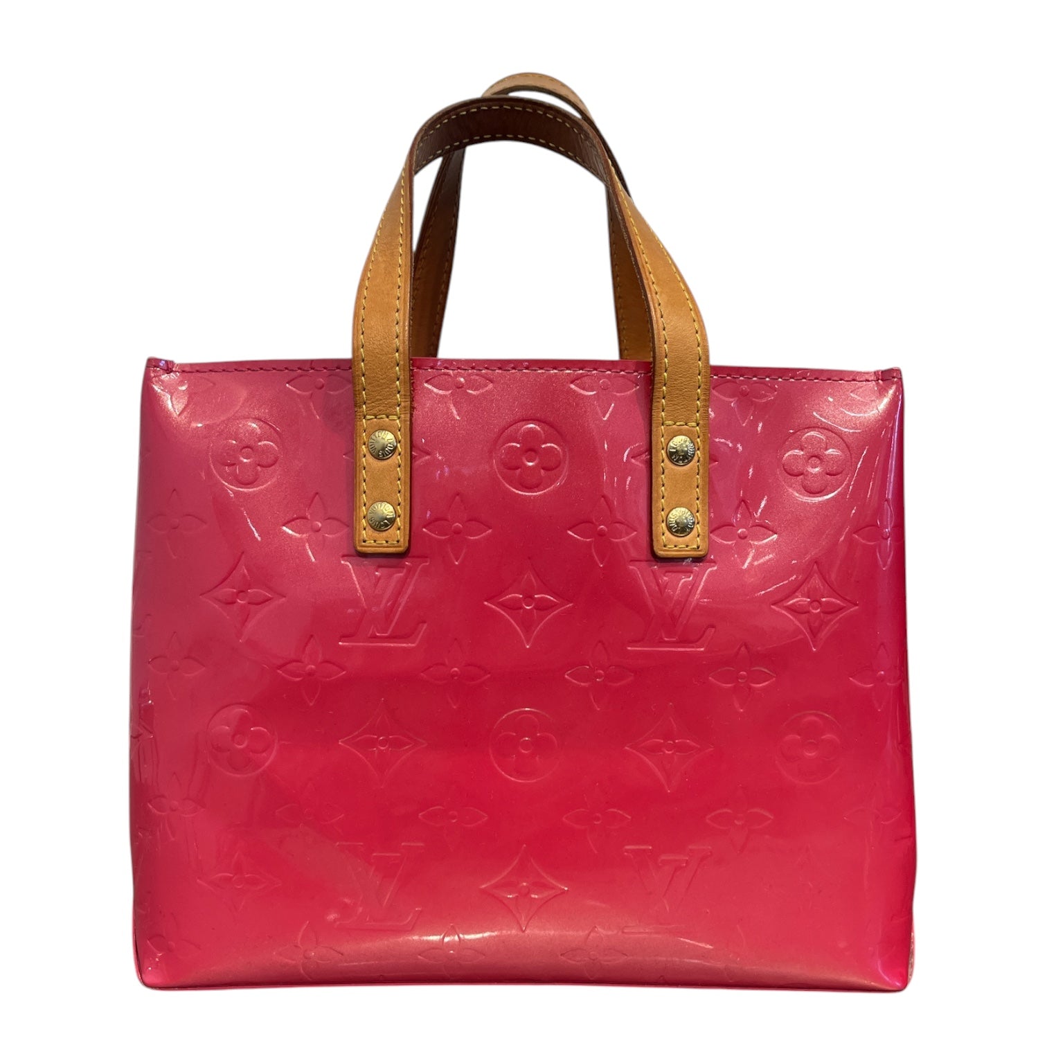 LOUIS VUITTON/Tote Bag/Monogram/Leather/PNK/VERNIS READE PM BAG view 1