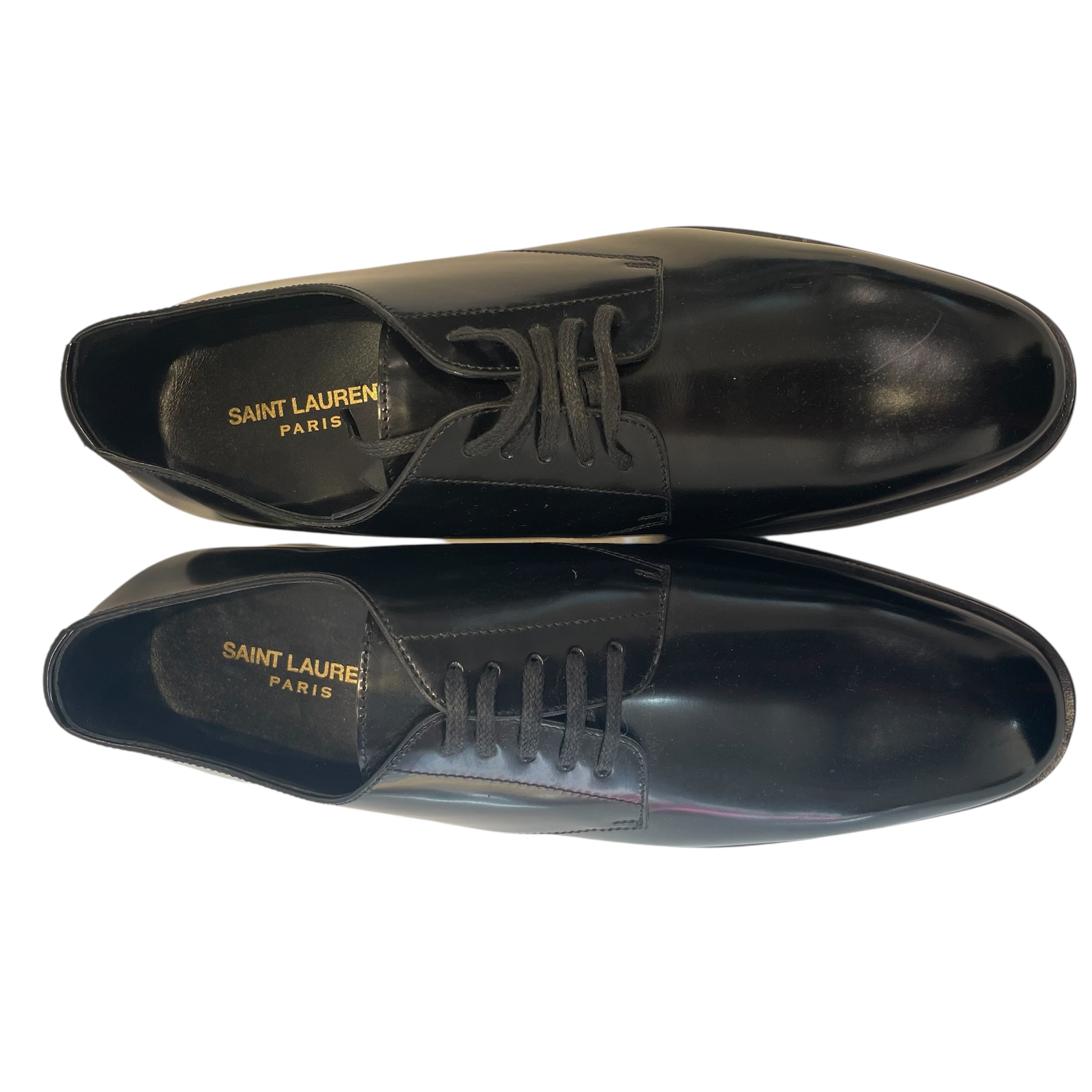 SAINT LAURENT/Loafers/EU 39/Leather/BLK/jones patent leather view 3