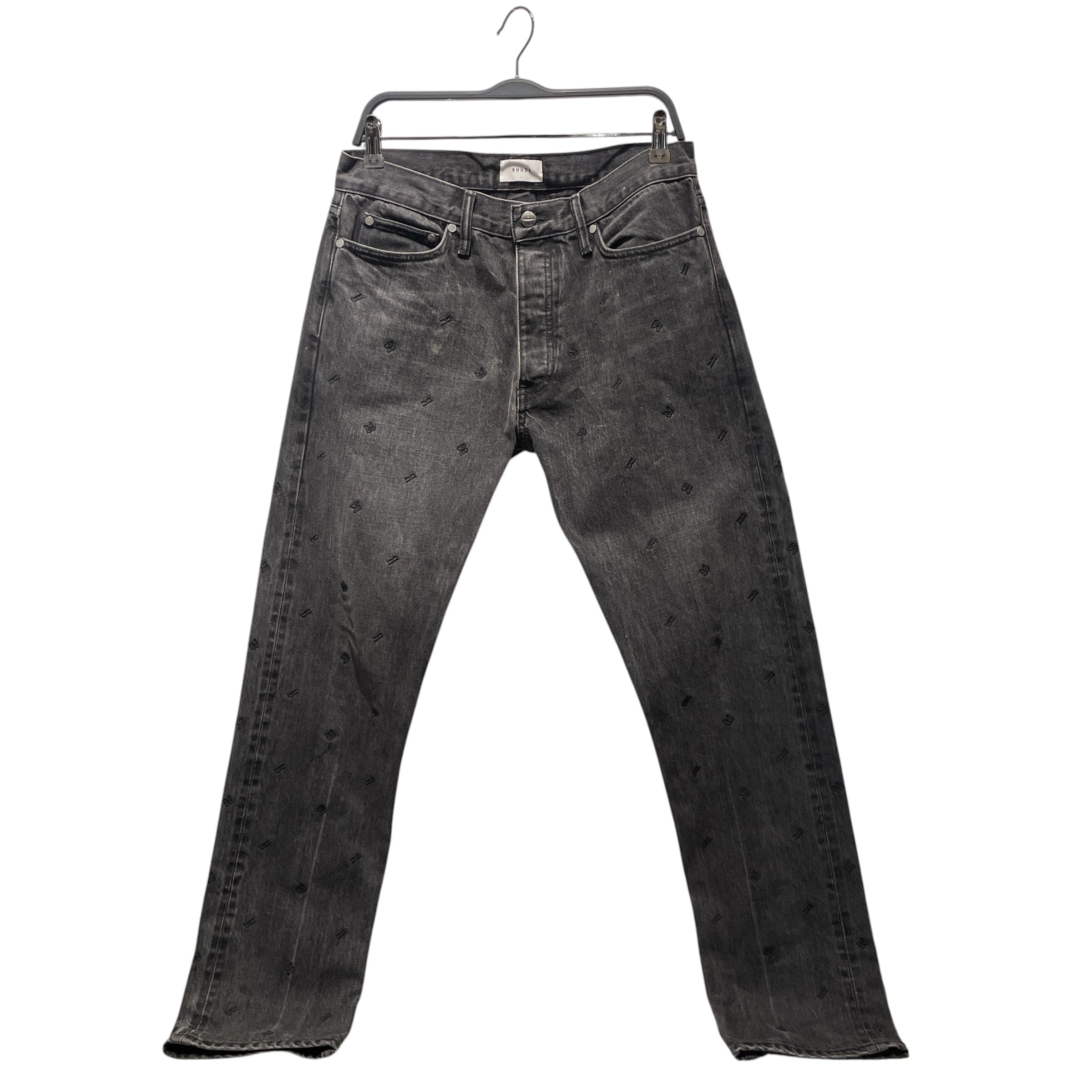 RHUDE/Skinny Pants/32/Cotton/BLK/ view 1