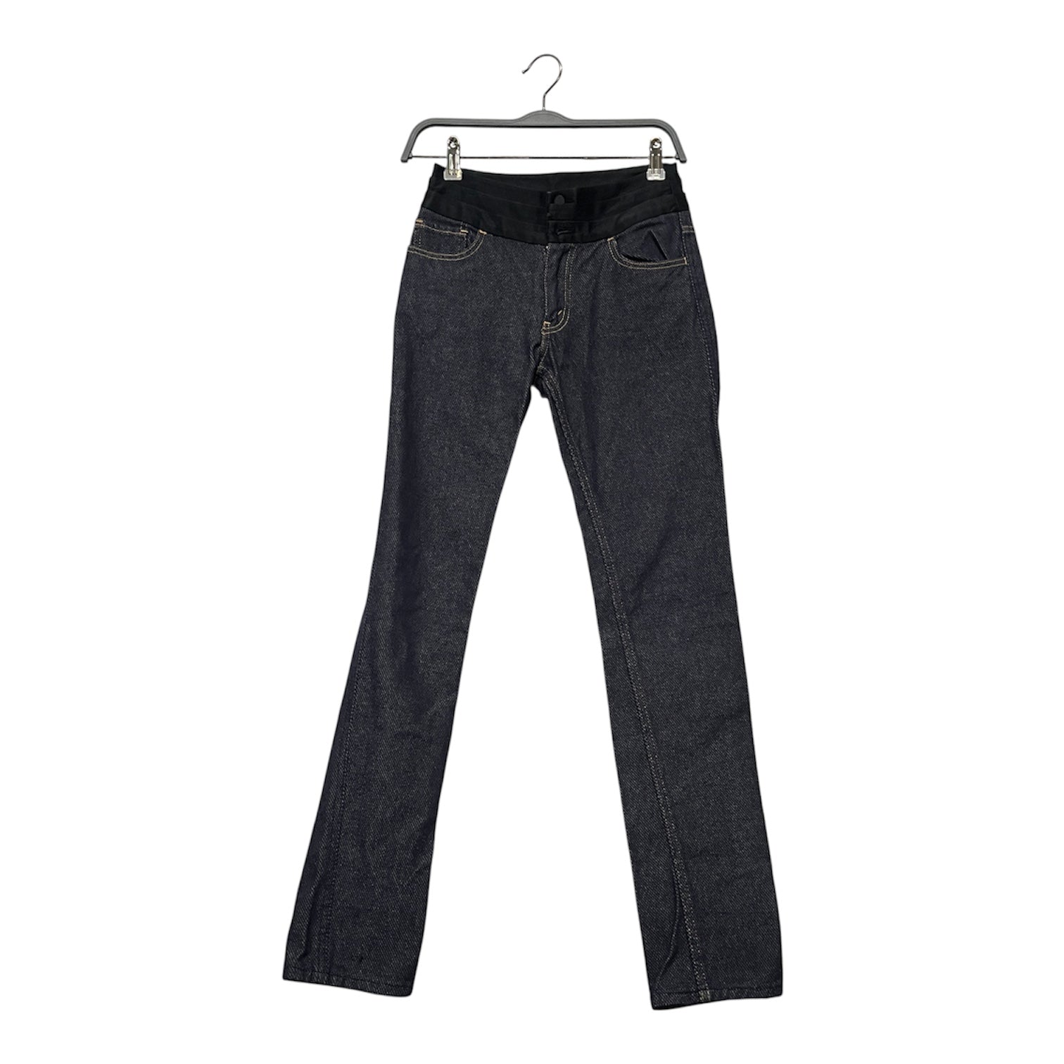 JUNYA WATANABE COMME des GARCONS/Skinny Pants/S/Denim/IDG/High-waisted/SILK WAIST BAND view 1