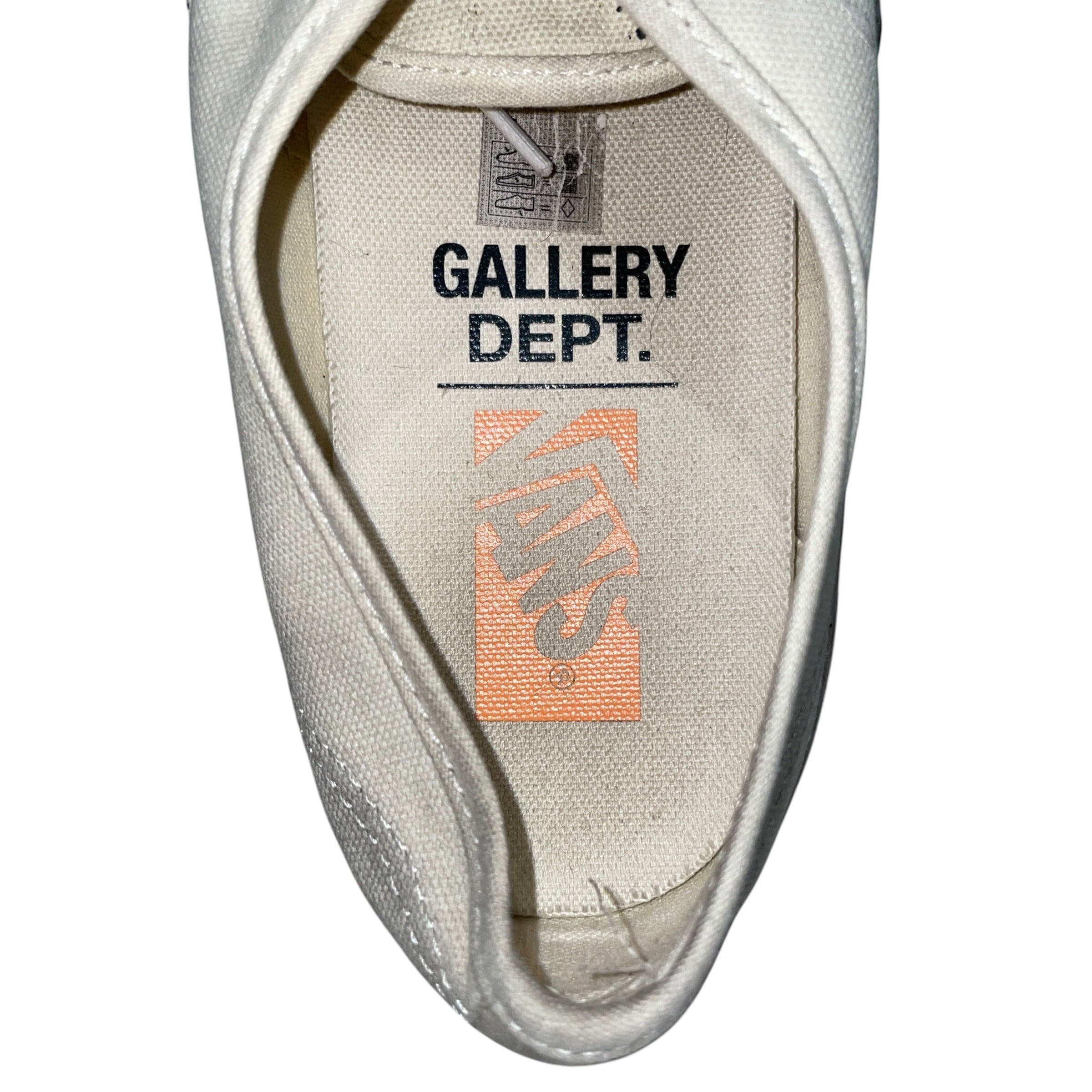VANS/Low-Sneakers/US 9/All Over Print/Cotton/WHT/Gallery Dept Paint Splatter view 3