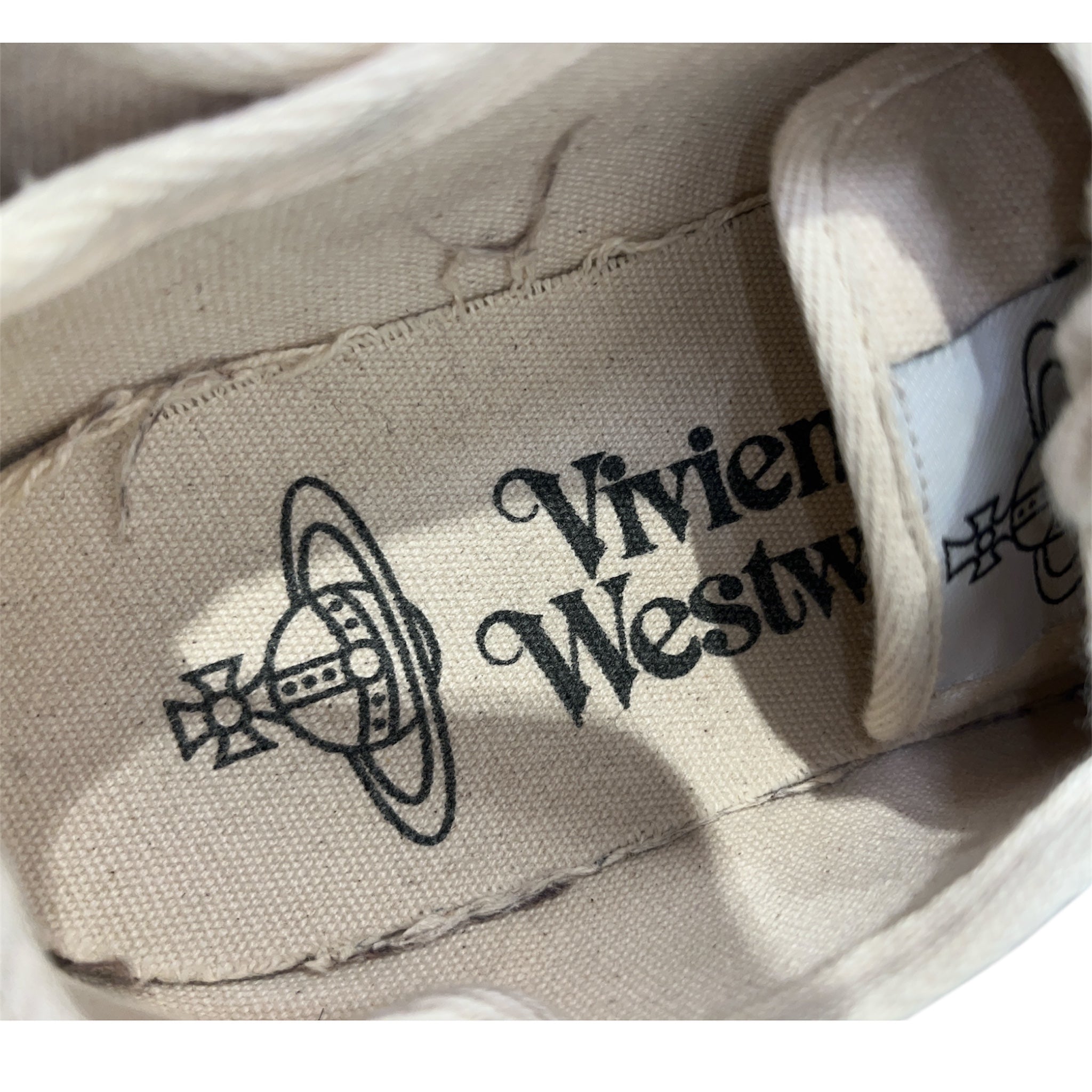 Vivienne Westwood/Low-Sneakers/EU 39/Cotton/CRM/ANIMAL GYM view 3