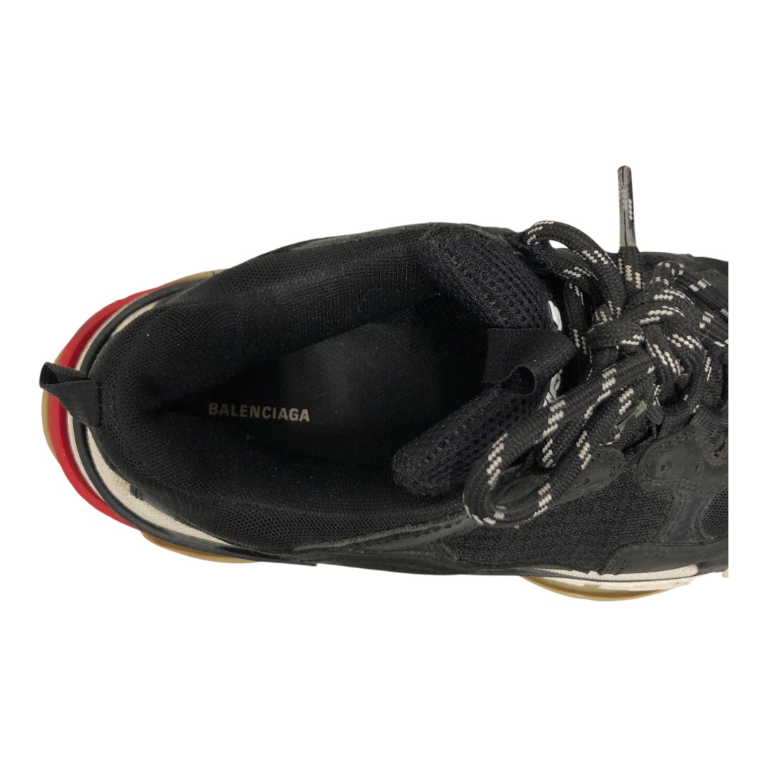BALENCIAGA/Low-Sneakers/EU 42/BLK/Triple S Black and Red view 3