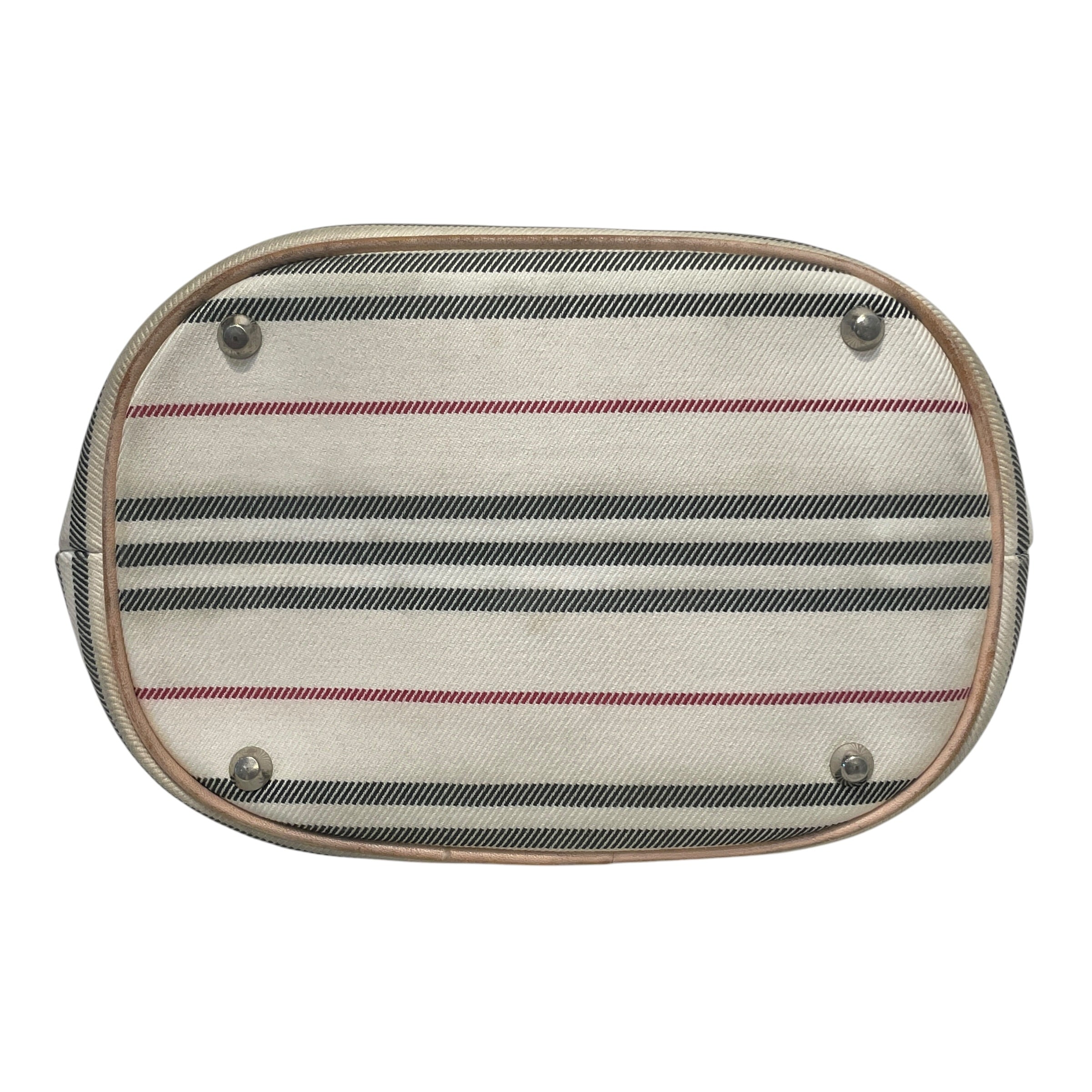 BURBERRY/Hand Bag/Stripe/Cotton/WHT/Vintage Stripe Hand Bag view 3