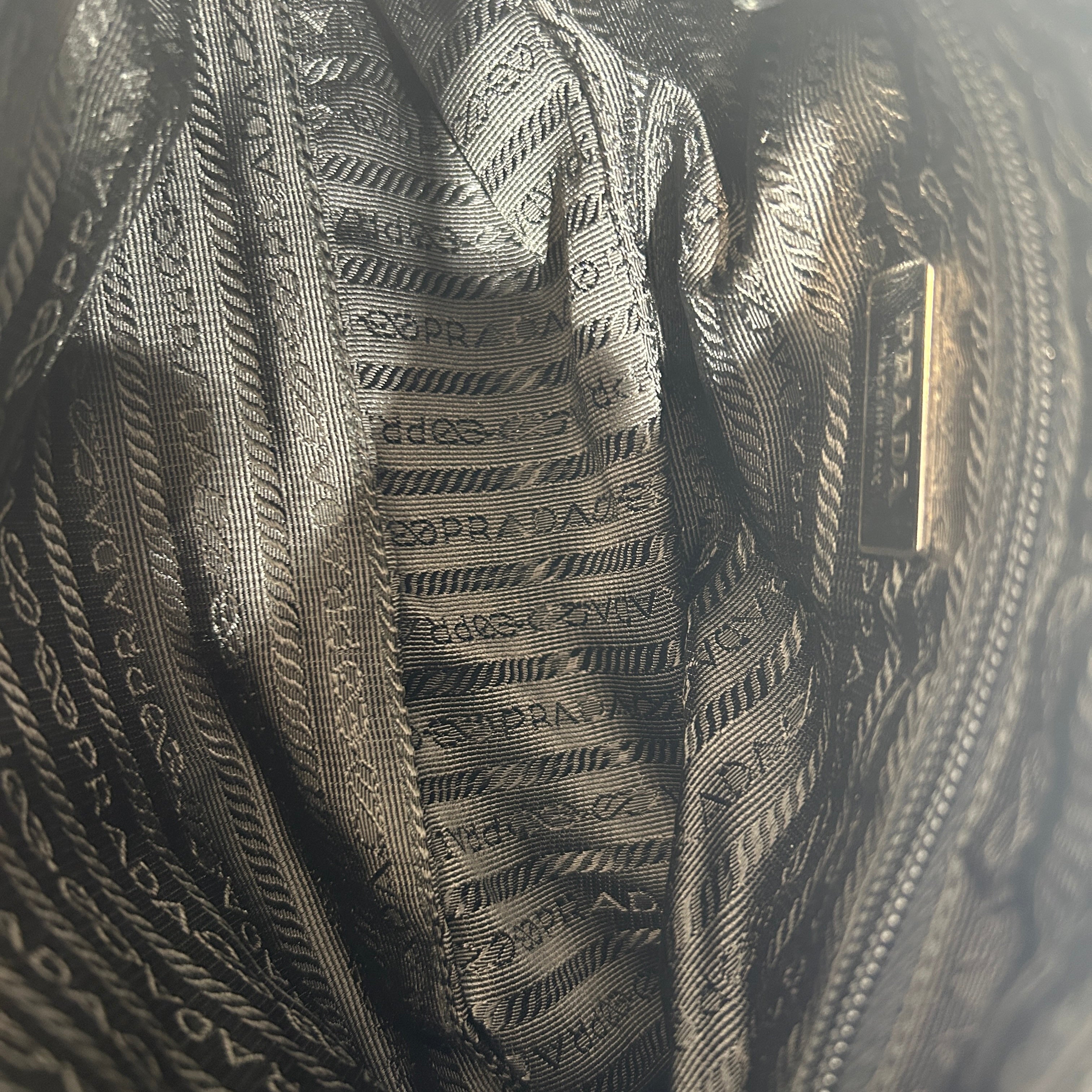 PRADA/Hand Bag/Nylon/BLK/TESSUTO NYLON/LEATHER ACCENTS view 4