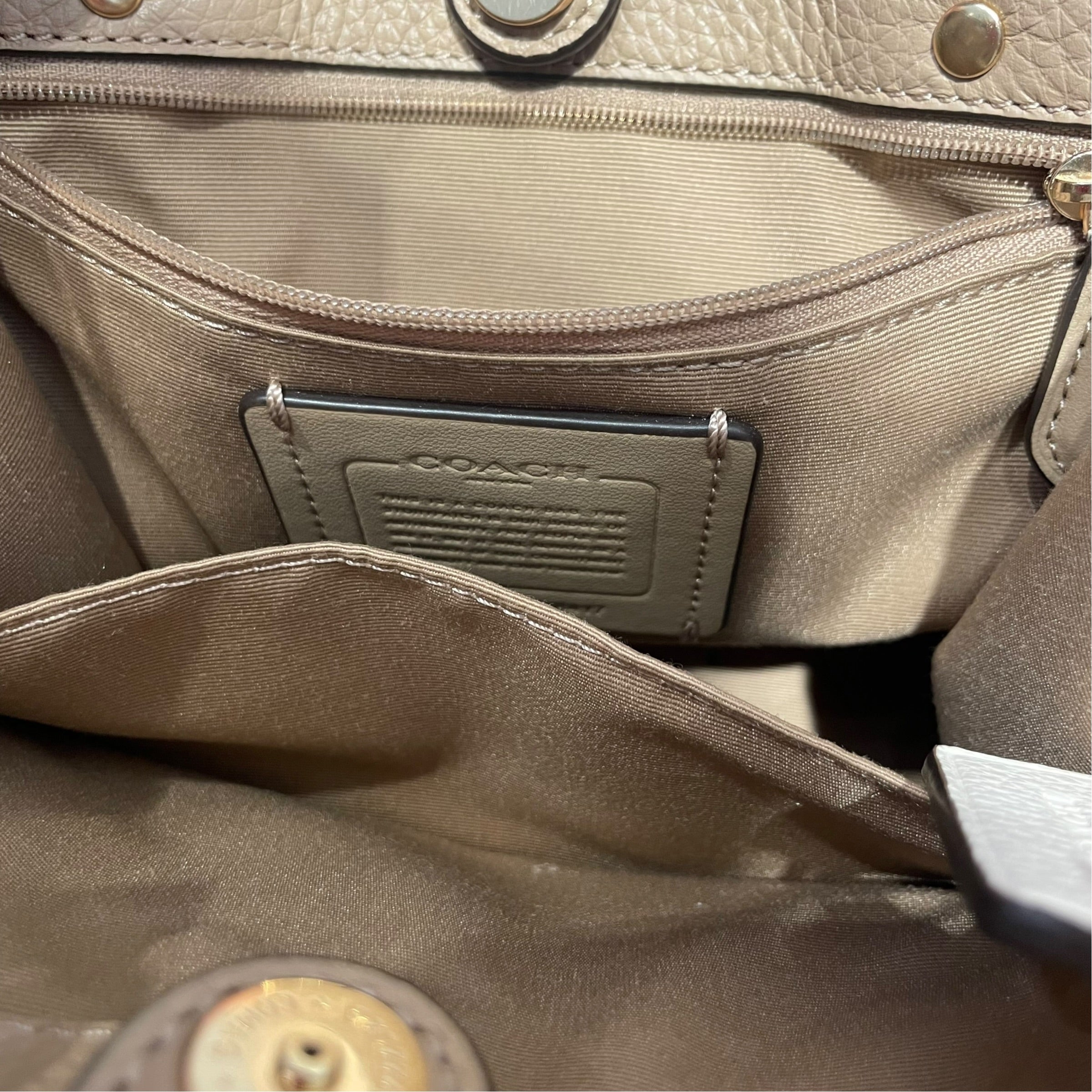 COACH/Hand Bag/Cotton/CRM/NWT Dempsey view 6
