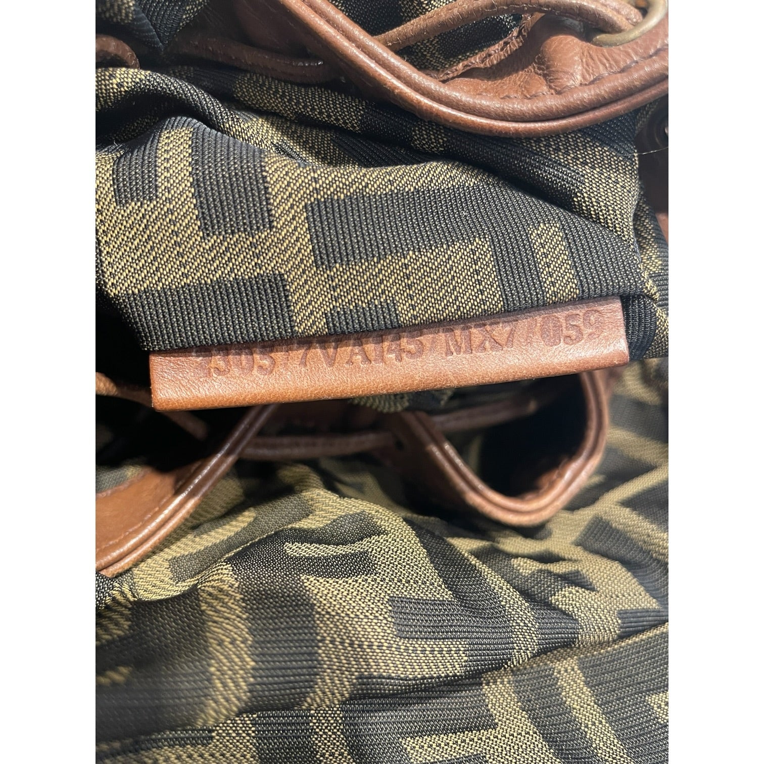 FENDI/Cross Body Bag/Monogram/Cotton/BRW/VINTAGE SATCHEL view 8