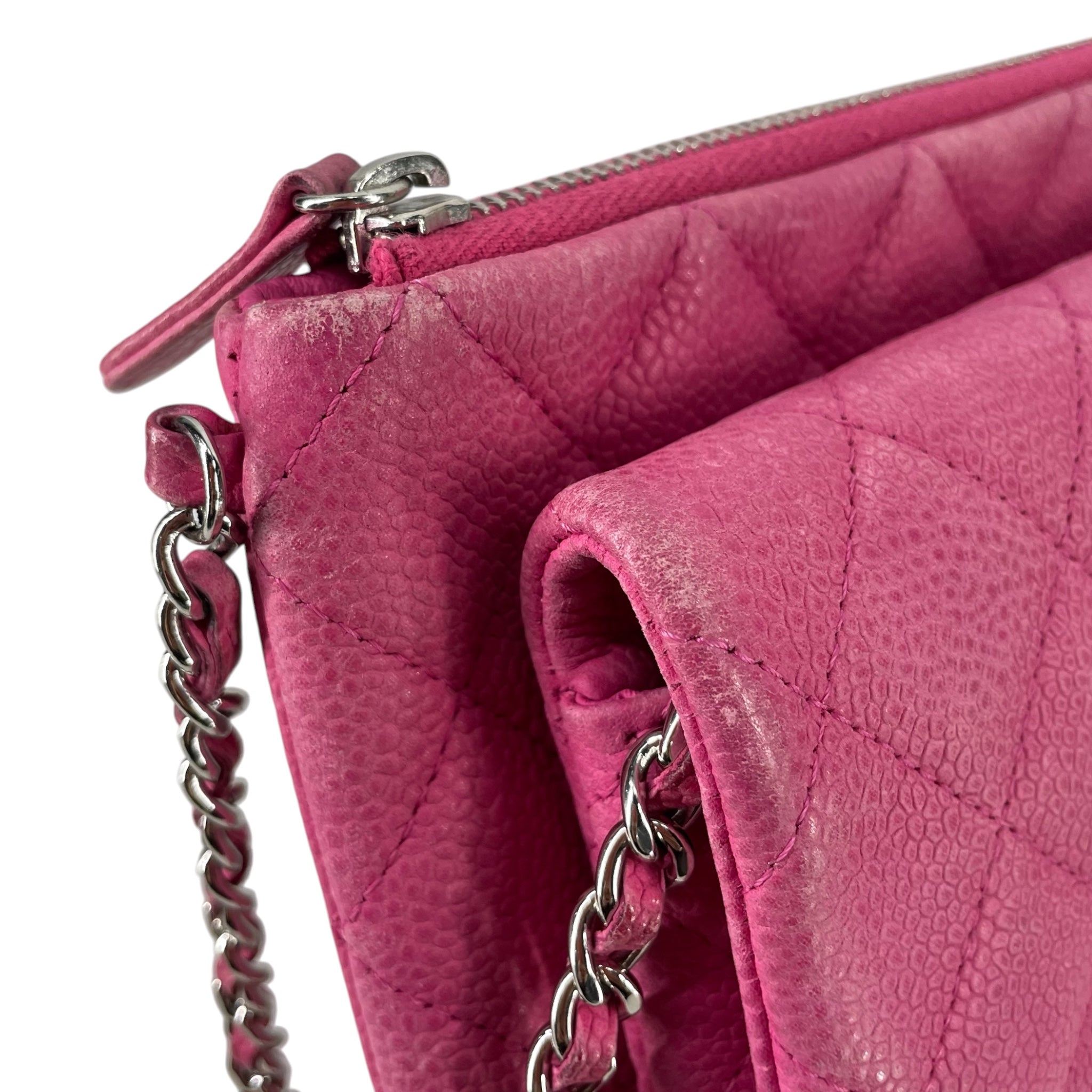 CHANEL/Cross Body Bag/Leather/PNK/18204742 POCKET FRONT BAG view 7