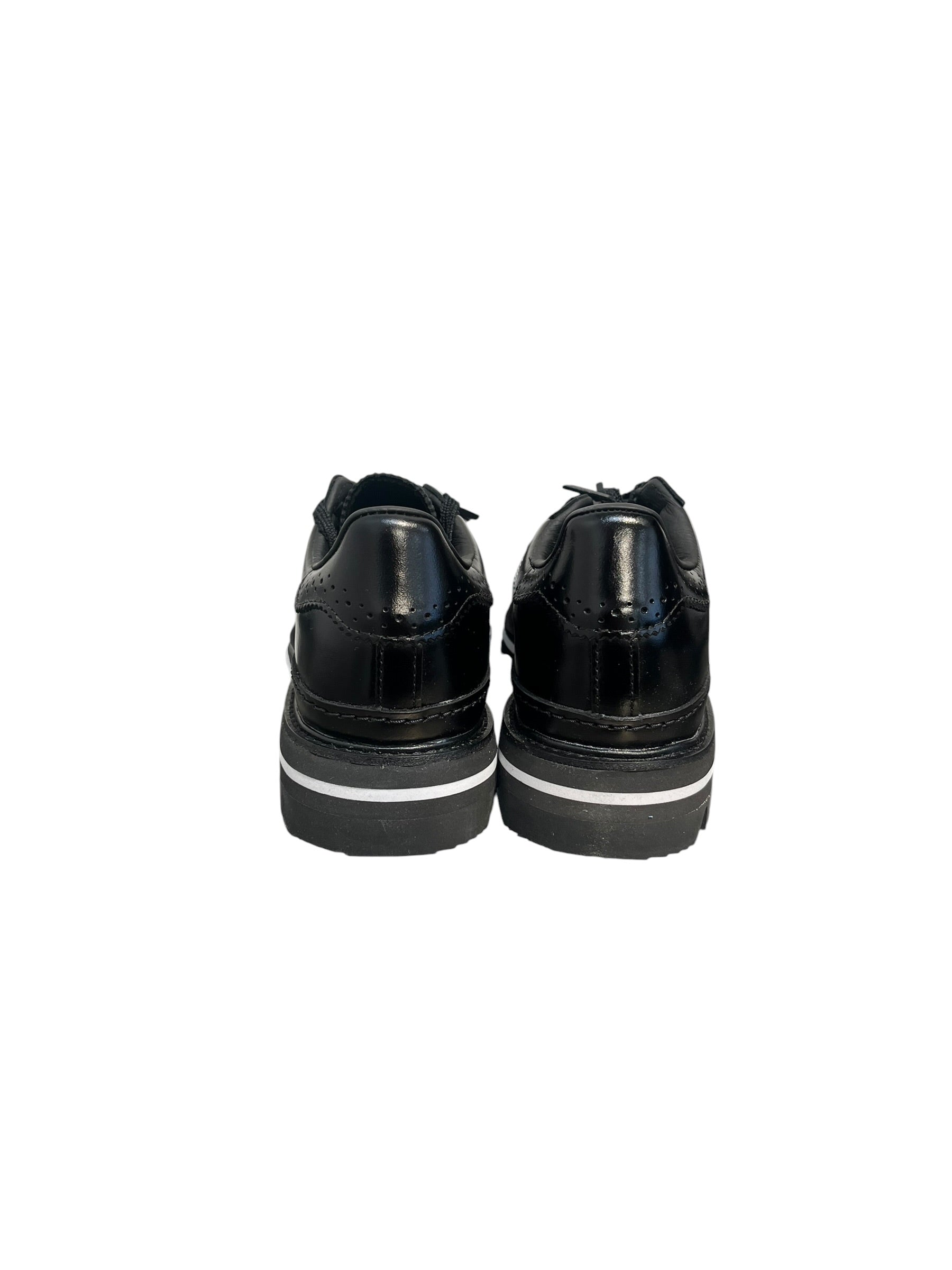 adidas/CLOT(CLOTAPPAREL)/Low-Sneakers/US 7/Leather/BLK/CREEPER TYPE SOLE view 3