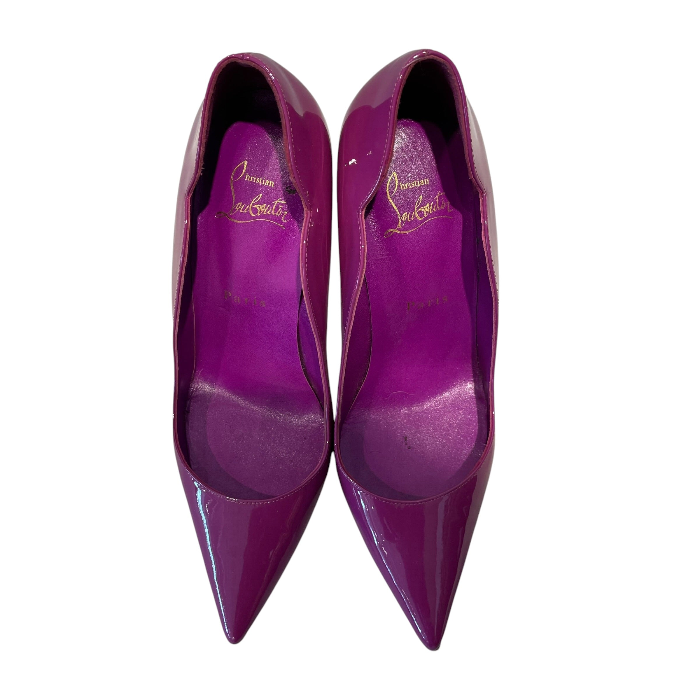 Christian Louboutin/Heels/EU 38/Leather/PPL/Hot Chick - Lipstick Heel view 4