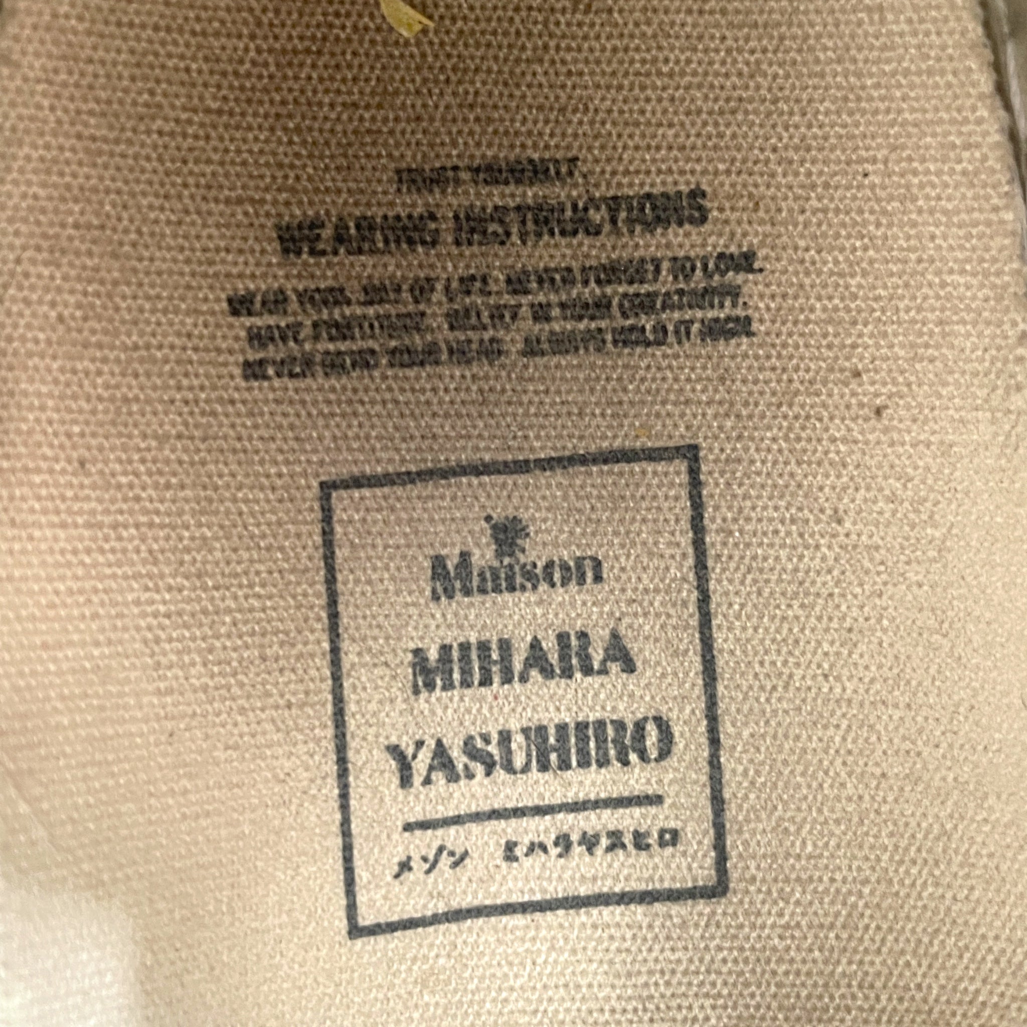 MIHARA YASUHIRO/Low-Sneakers/EU 41/Cotton/CRM/ view 6