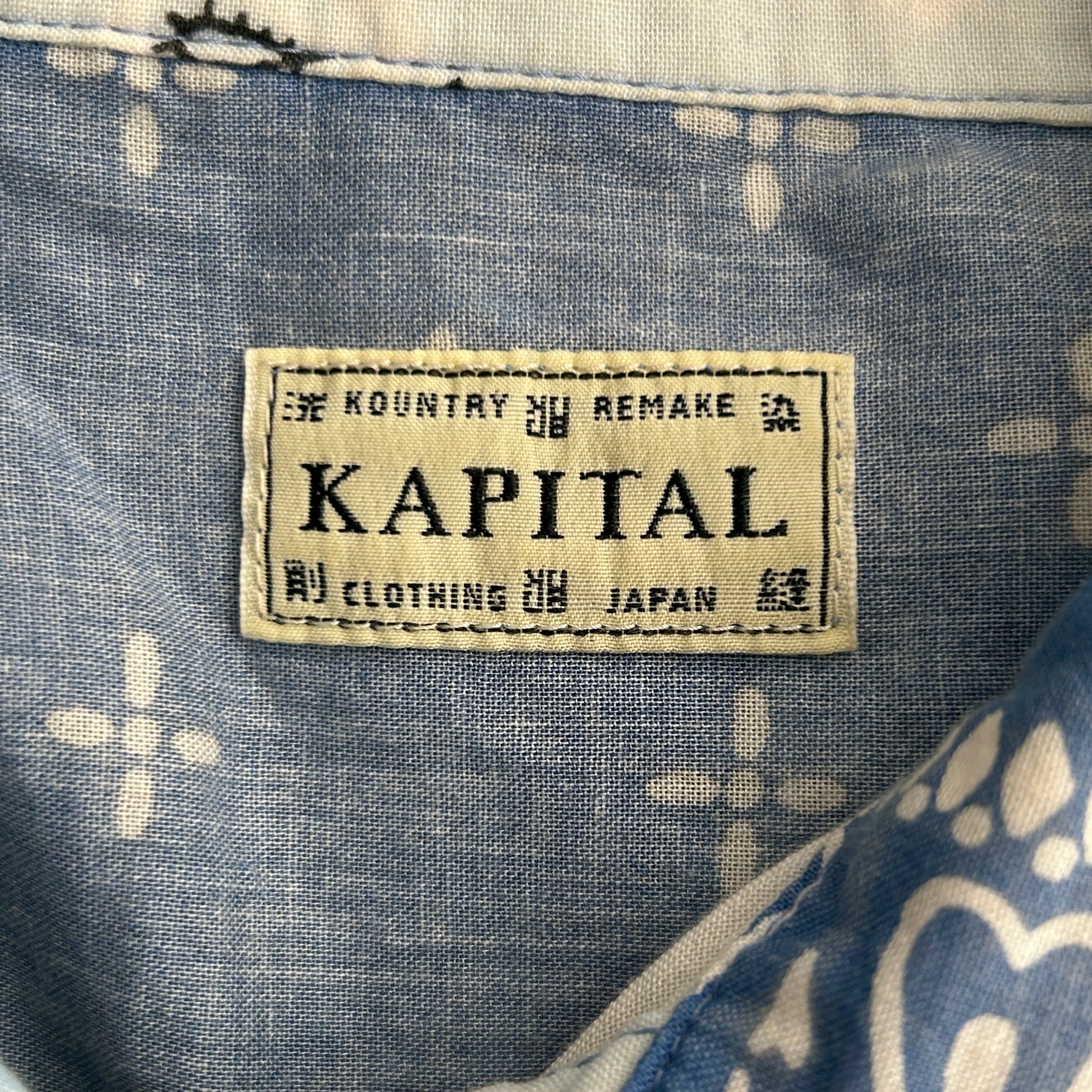 KAPITAL/SS Shirt/2/Cotton/BLU/Paisley/ view 3