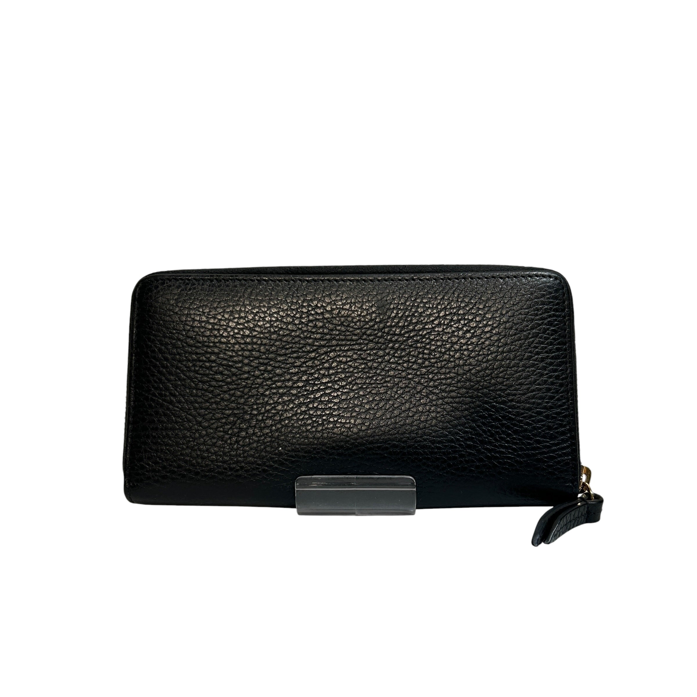 GUCCI/Long Wallet/Leather/BLK/L's/INTERLOCKING G GOLD view 2