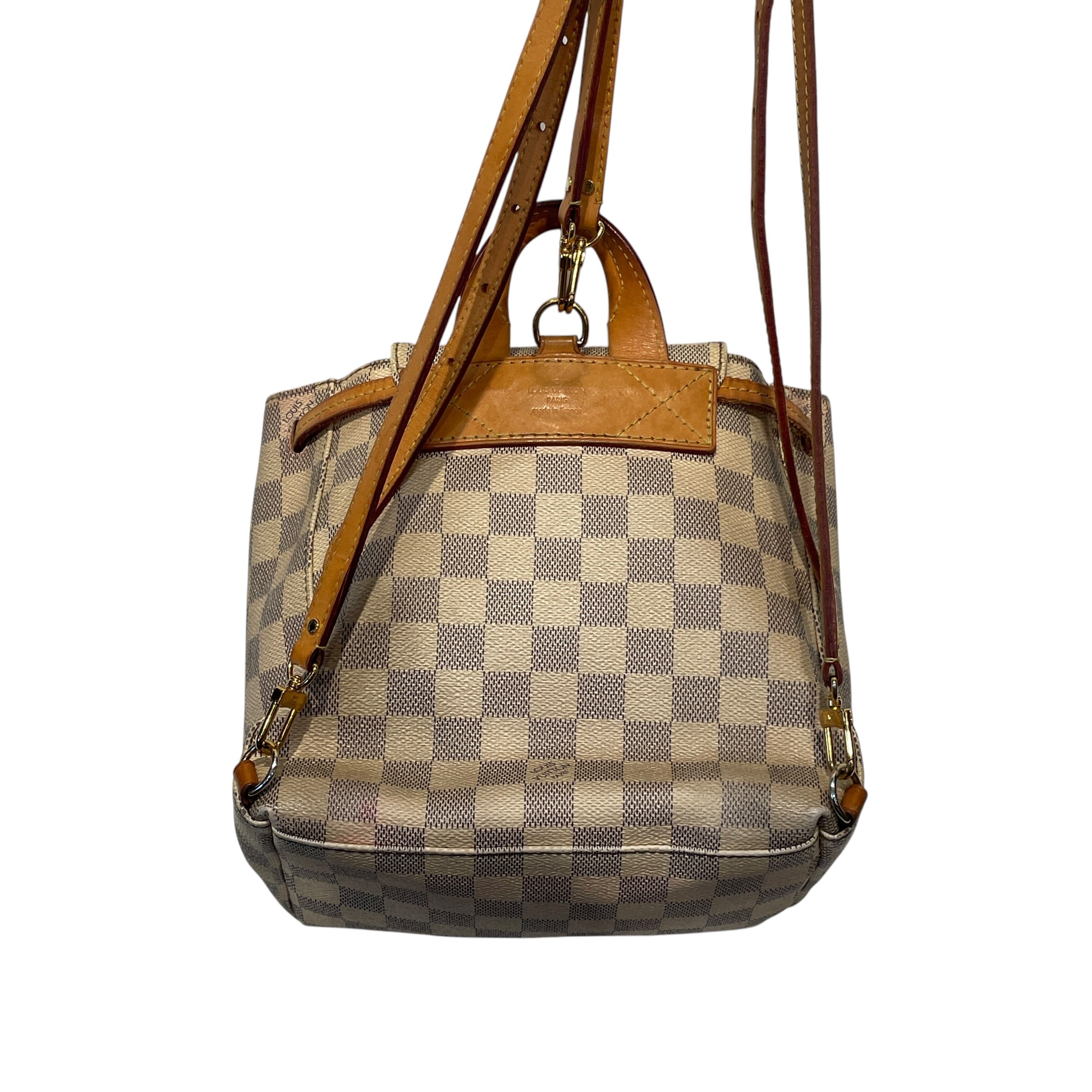 LOUIS VUITTON/Backpack/Hombre Check/CRM/DAMIER AZUR SPERONE BB view 11