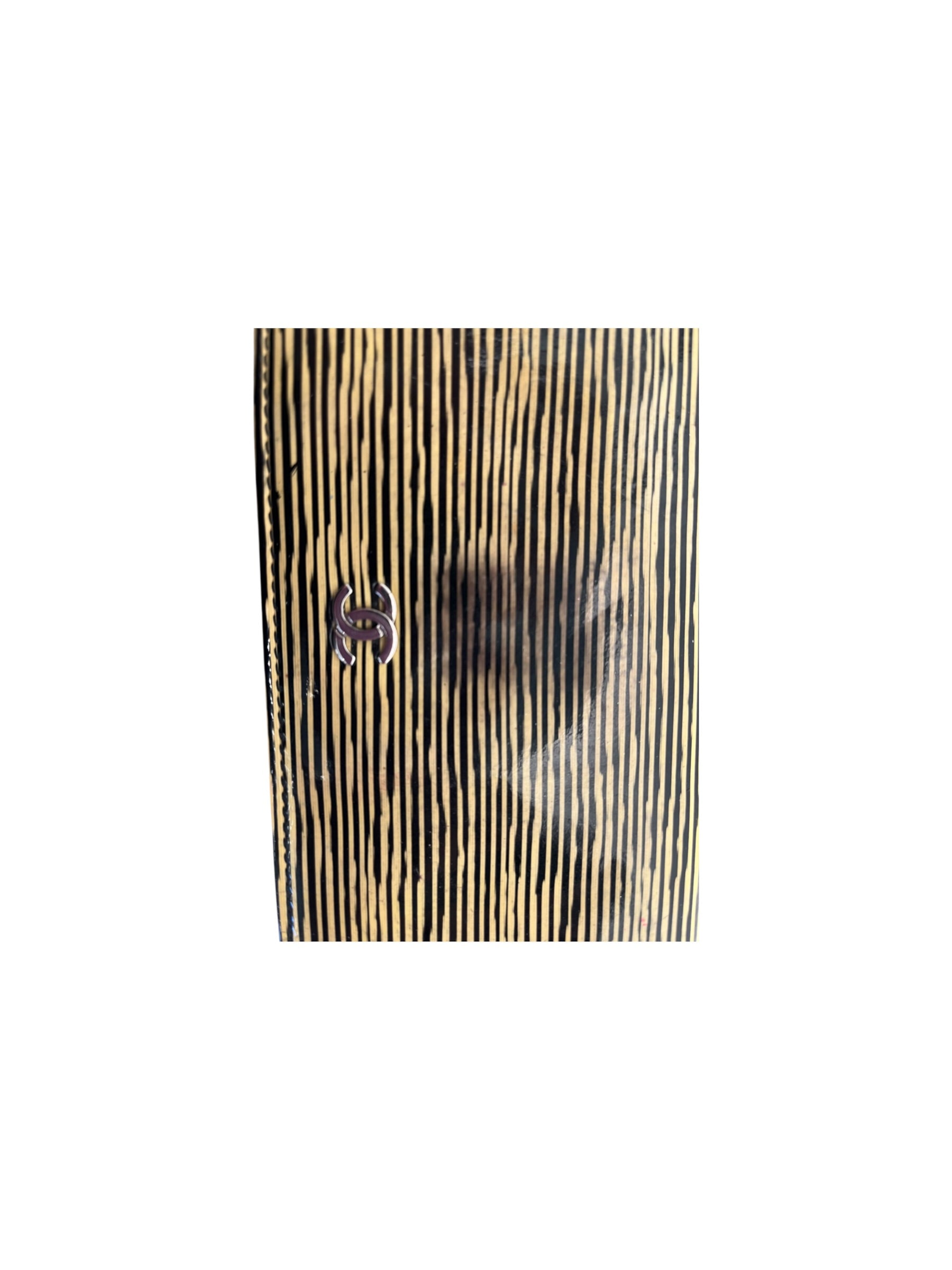 CHANEL/Long Wallet/Stripe/Leather/YEL/L's/ view 4