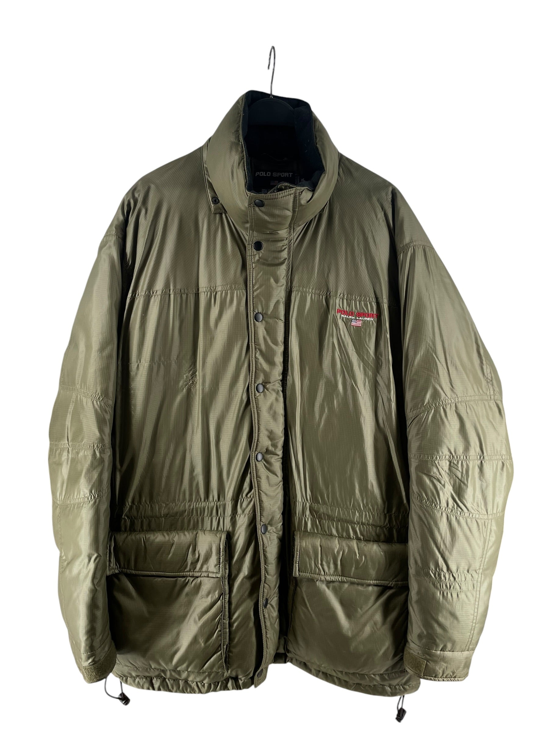 POLO SPORT/Coat/XL/Nylon/KHK/Big Silhouette/USA FLAG COAT - F004 view 1