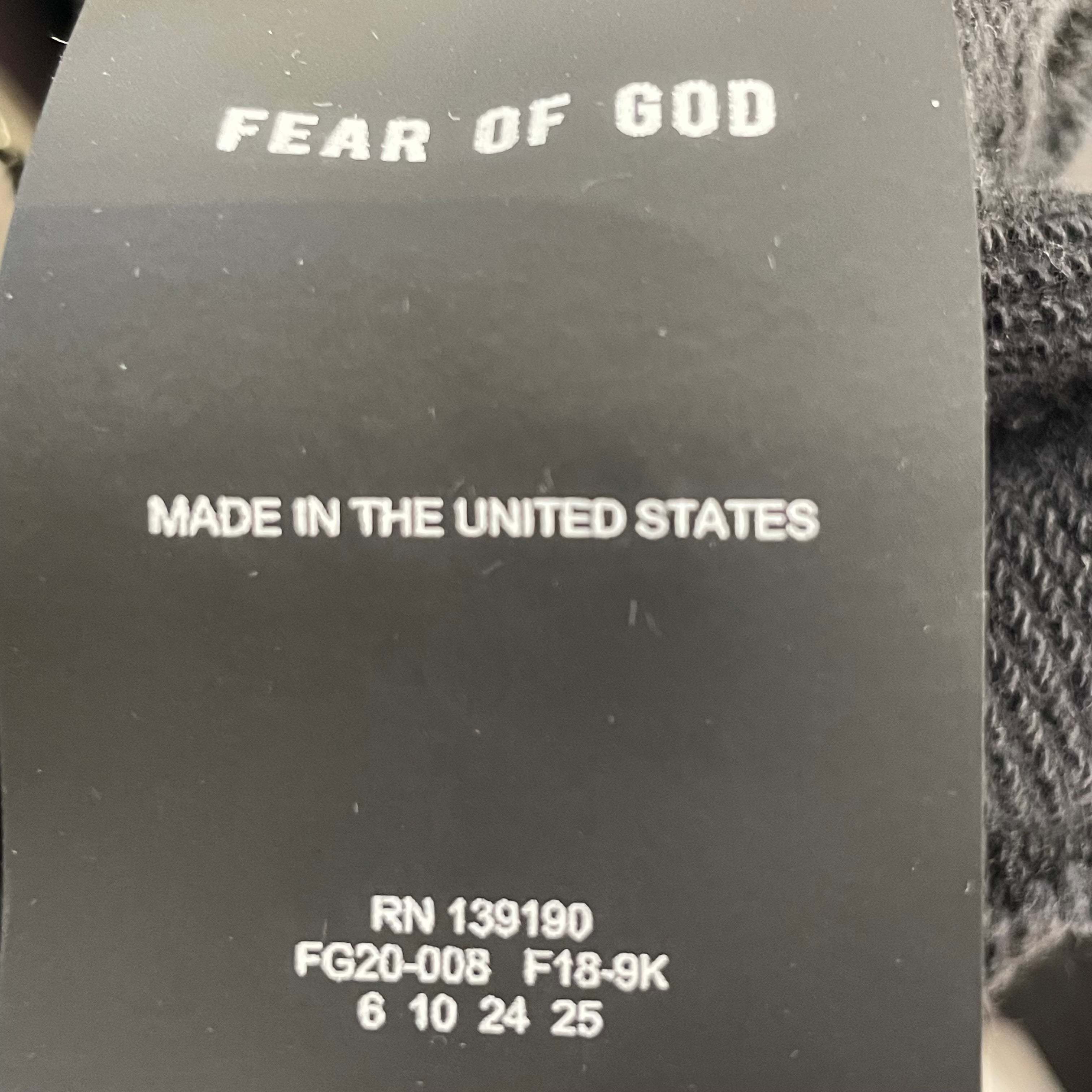 FEAR OF GOD/Straight Pants/S/Cotton/BLK/Joggers/sixth collection sweats view 5
