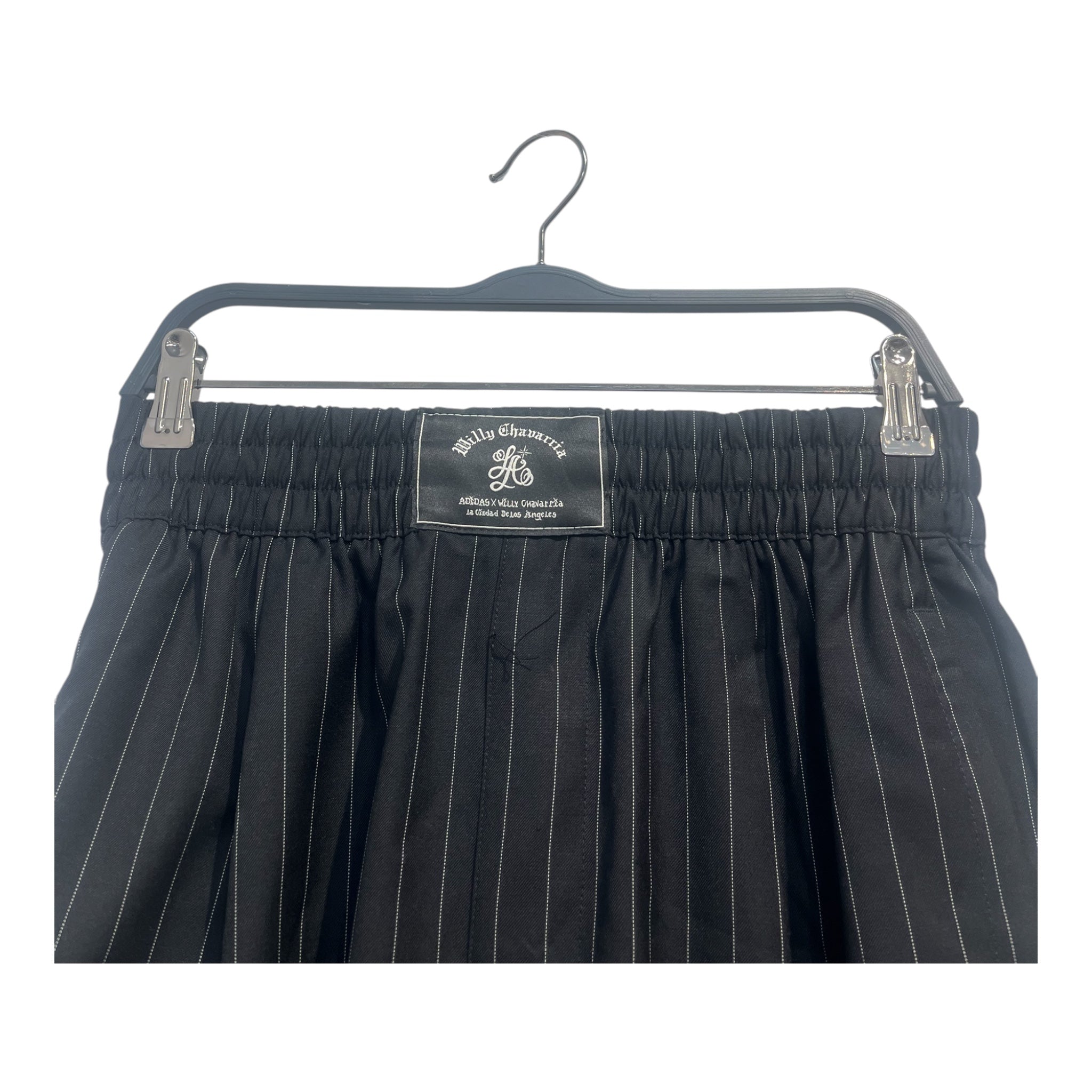 WILLY CHAVARRIA/Pants/S/Polyester/BLK/PIN STRIPE view 3