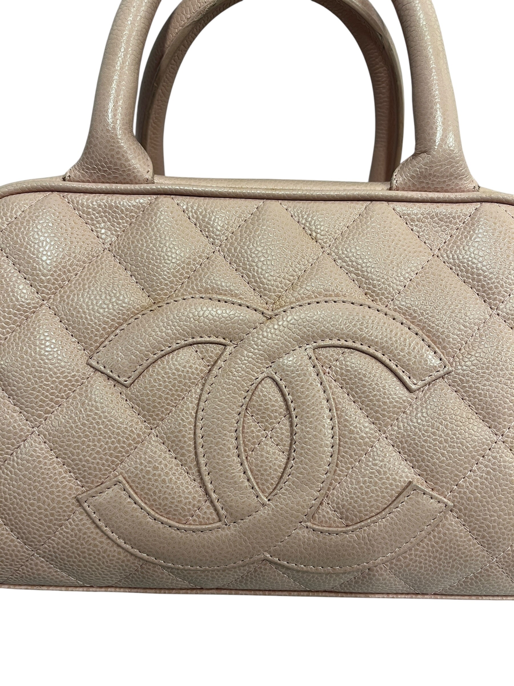 CHANEL/Hand Bag/Leather/PNK/TIMELESS BOWLING BAG view 3