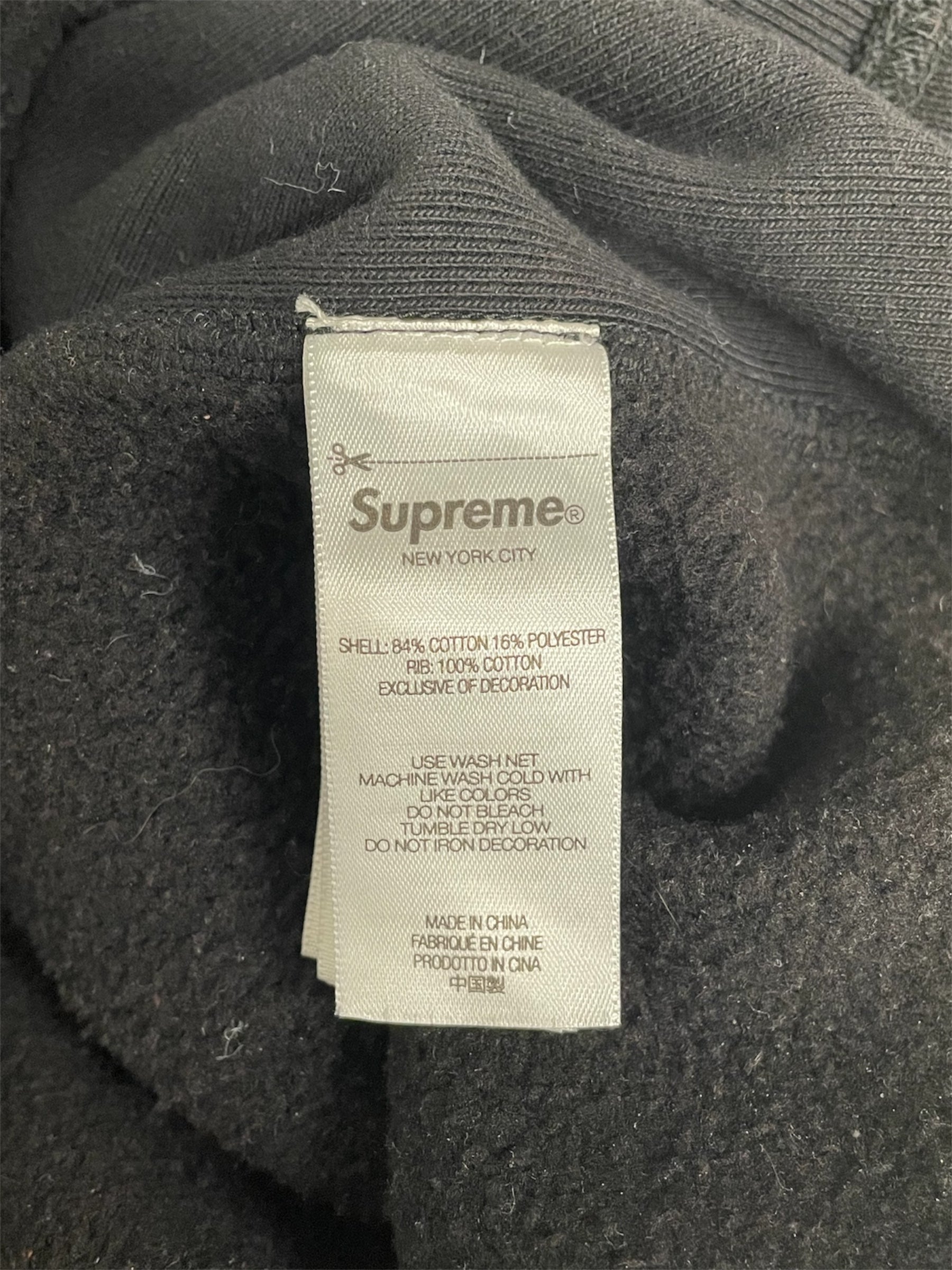 Supreme/Sweatshirt/L/Graphic/Cotton/BLK/CLASSIC MONOBOX LOGO WHTE TXT view 4