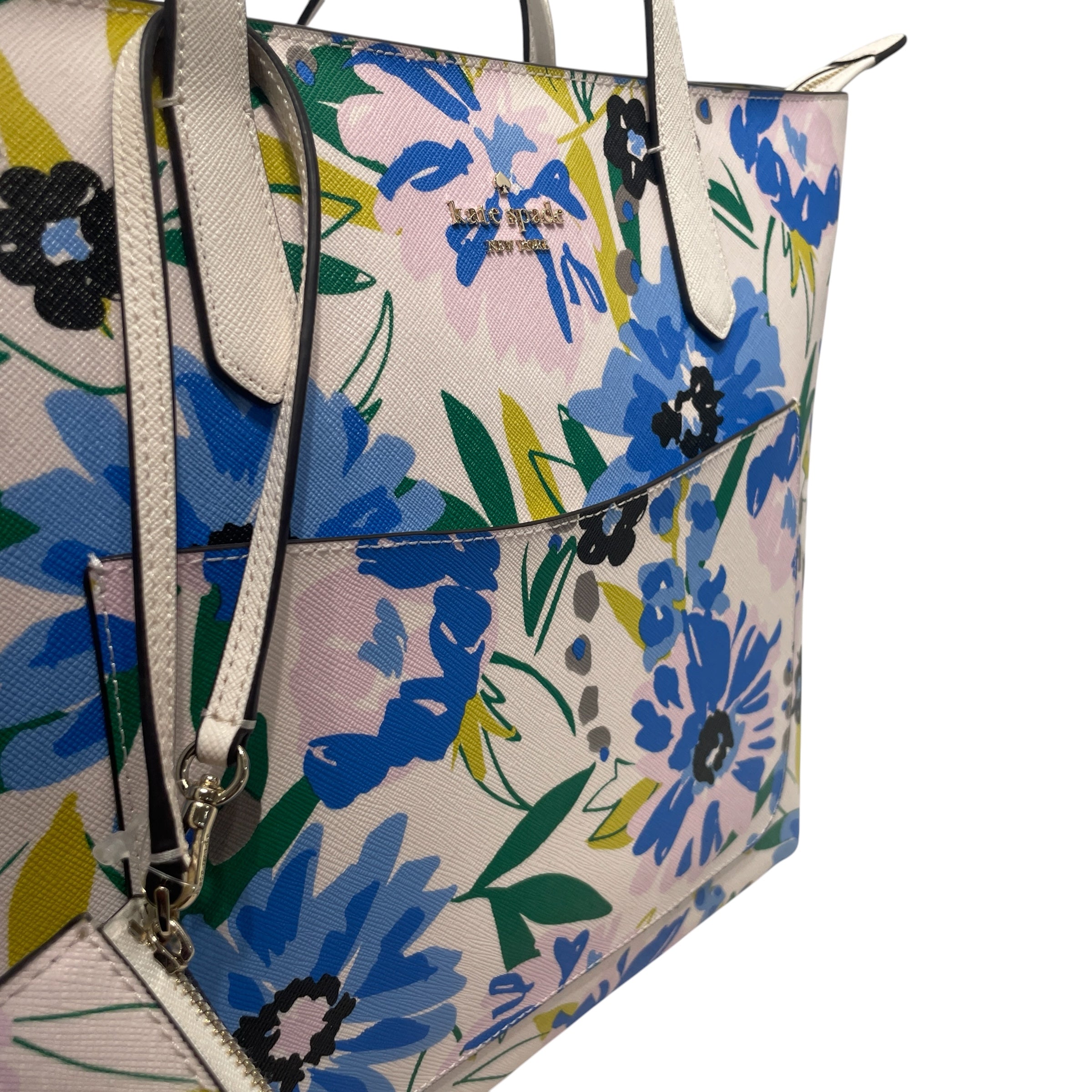 kate spade new york/Tote Bag/Floral Pattern/Leather/BLU/Floral Pattern Bag W Wallet view 6