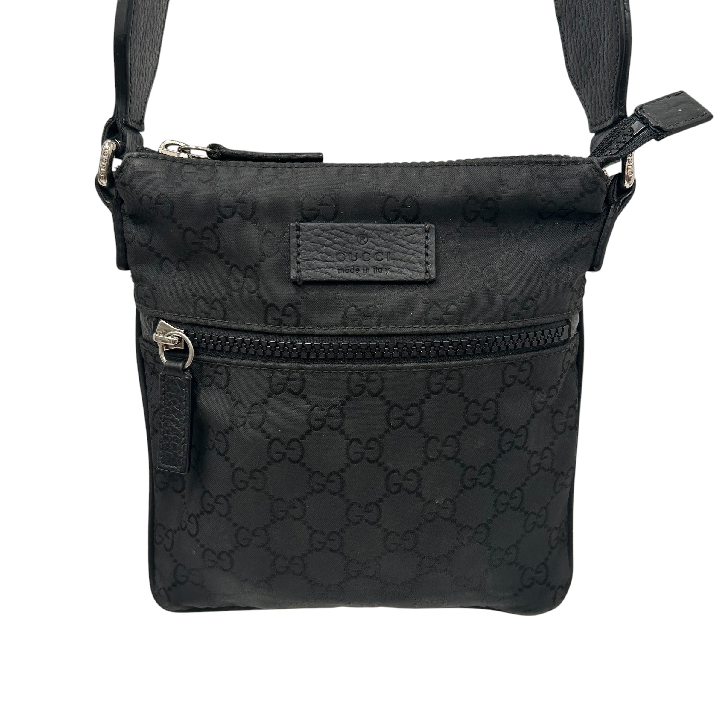 GUCCI/Tote Bag/OS/Monogram/Nylon/BLK/GUCCI GRID MESSENGER BAG view 1