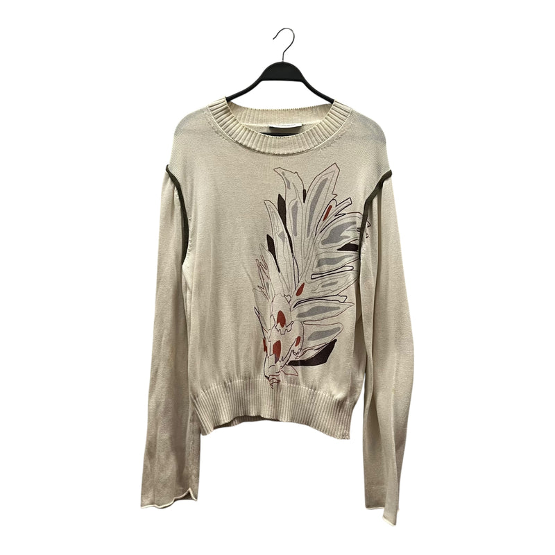 Kiko Kostadinov/Sweater/44/Cotton/WHT/Oversize/futur