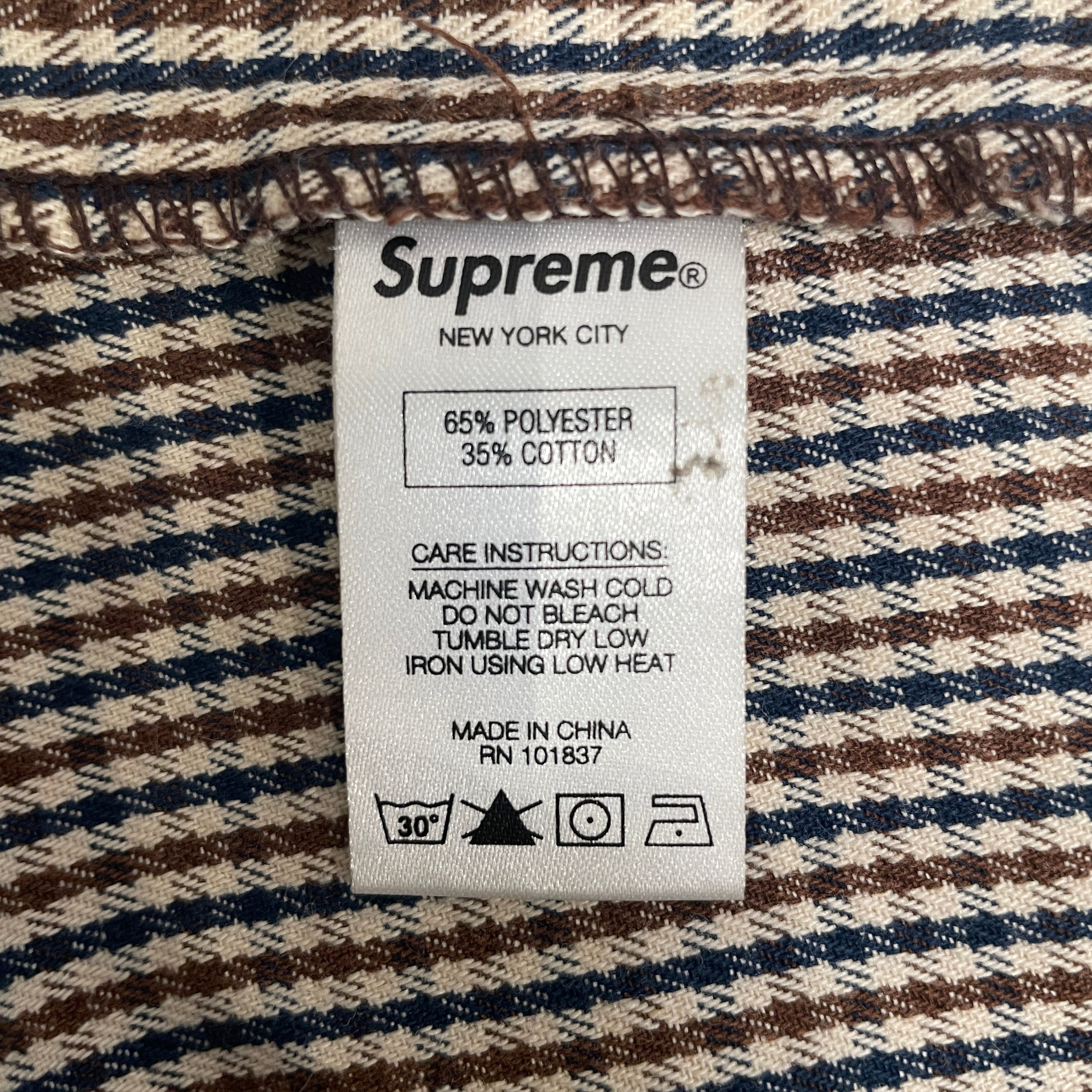 Supreme/Pants/30/Polyester/BEG/Houndstooth Check/101837 view 5