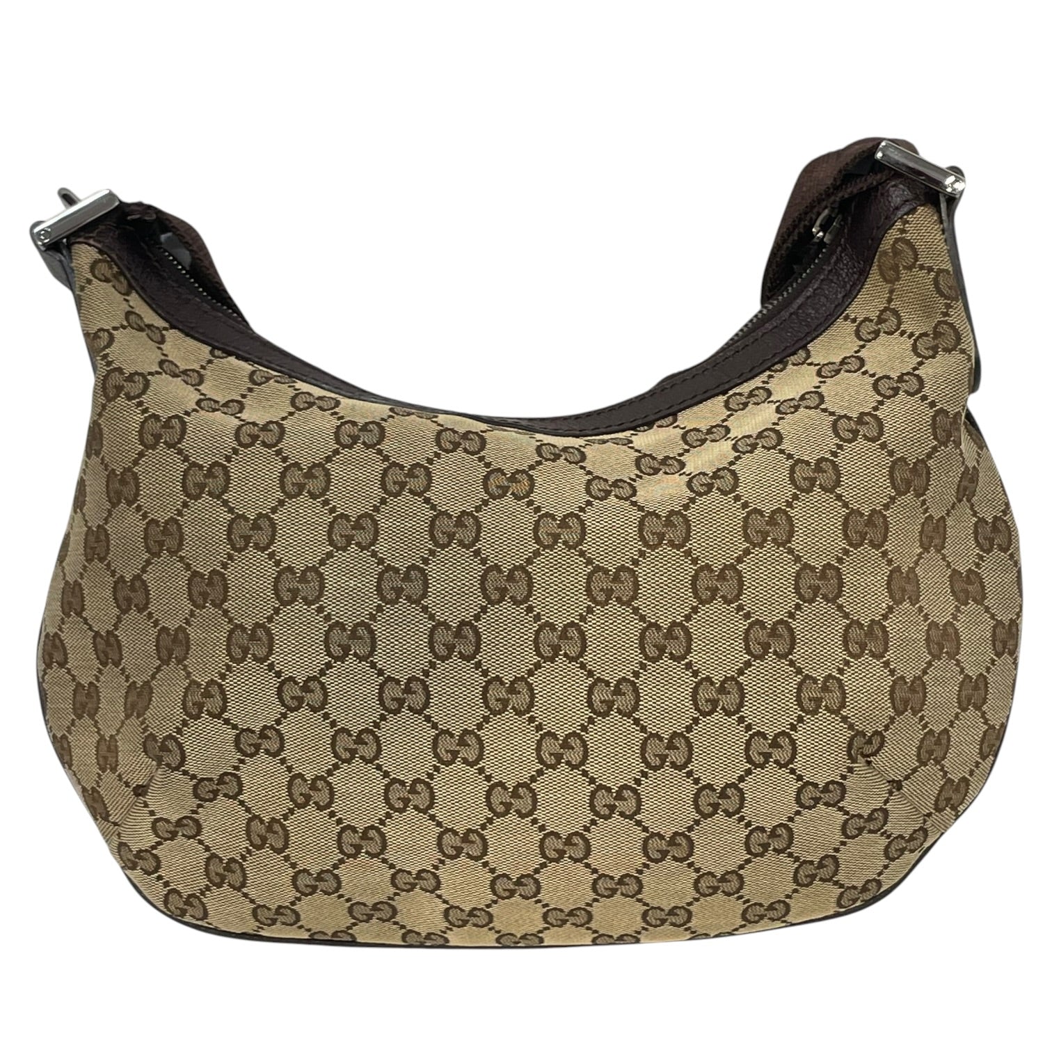 GUCCI/Cross Body Bag/Monogram/Cotton/CML/sherry rounded messenger view 2