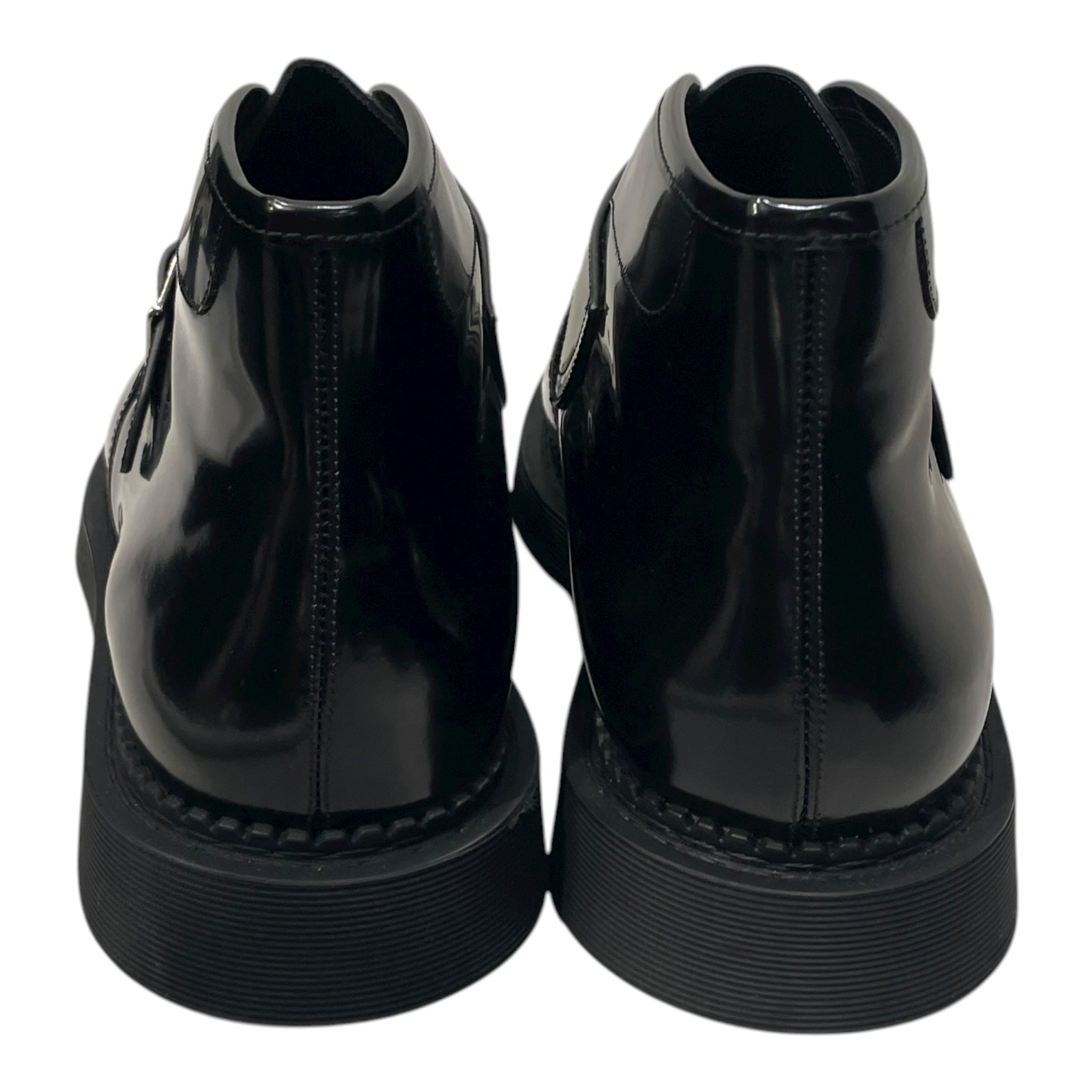 SAINT LAURENT/Dress Shoes/EU 43/Leather/BLK/PATENT BUCKLE ANKLE BOOT view 3