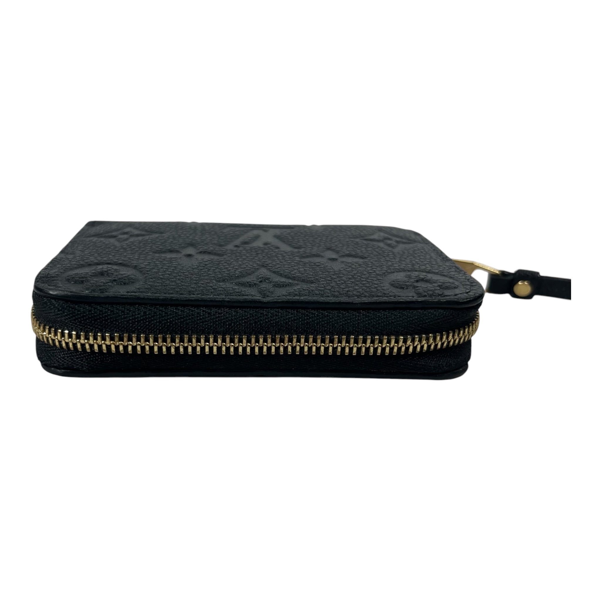 LOUIS VUITTON/Coin Wallet/Monogram/Leather/BLK/L's/ZIPPY COIN PURSE view 3