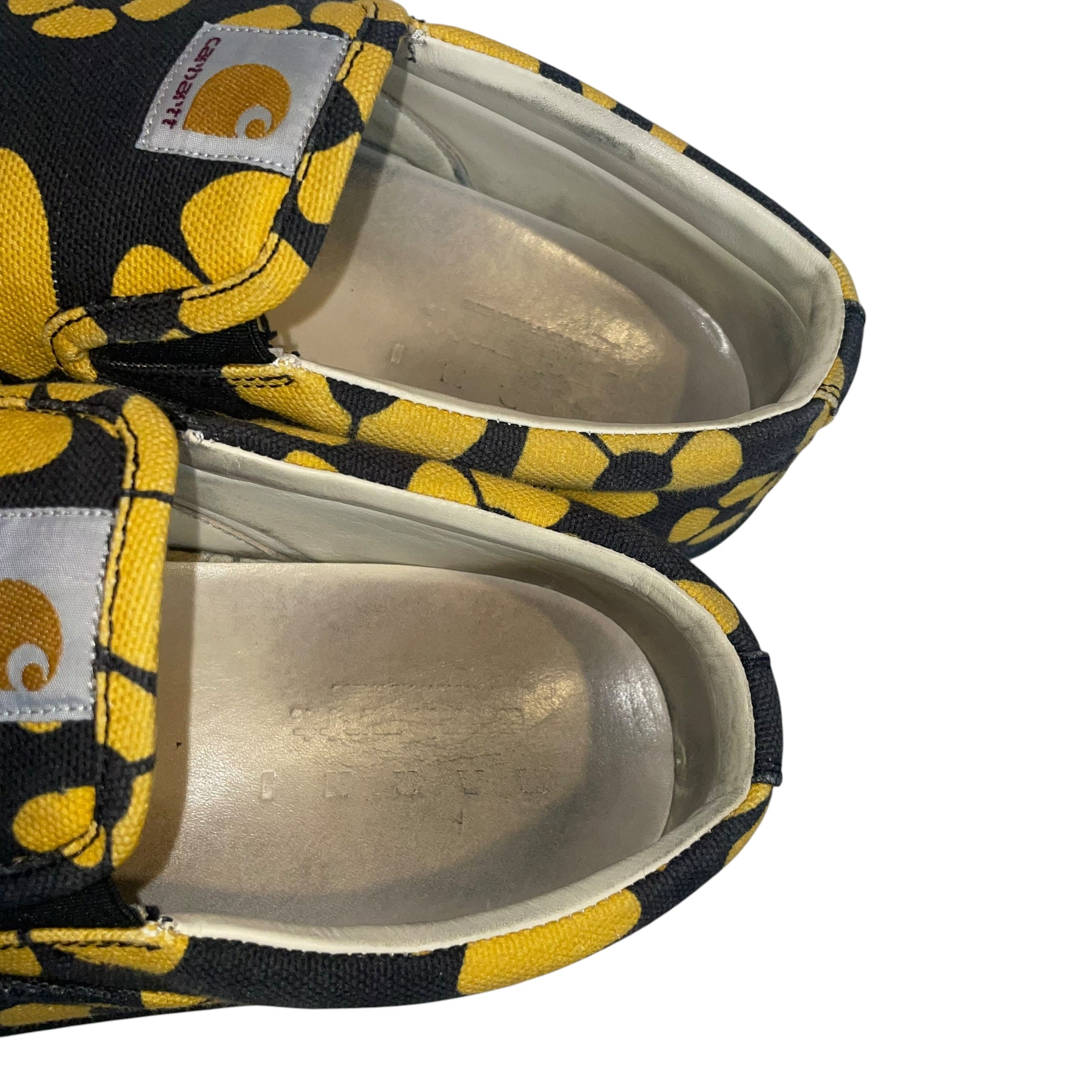 MARNI/Carhartt/Low-Sneakers/US 11/Floral Pattern/Cotton/YEL/VAN SLIP ON STYLE view 4