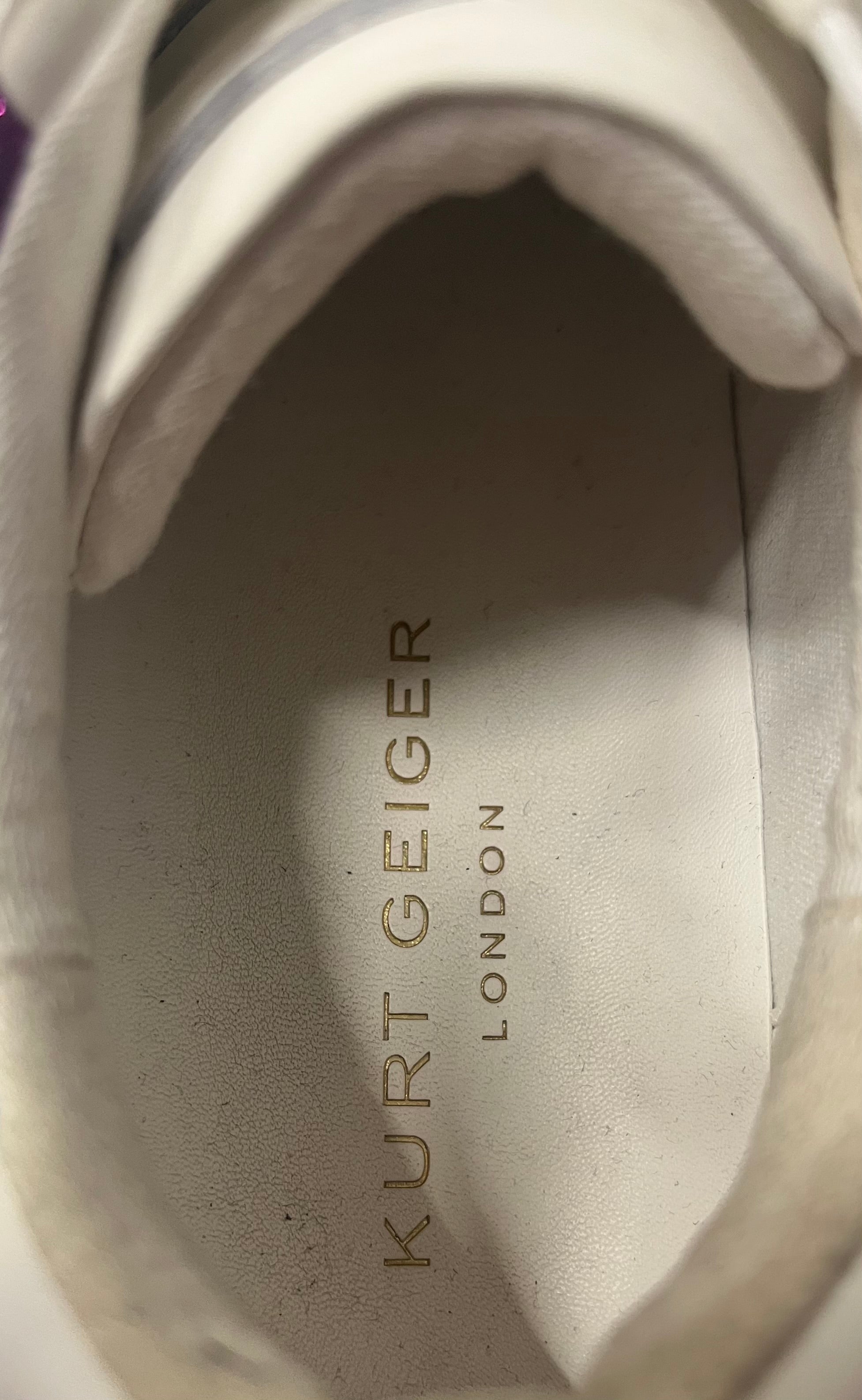 Kurt Geiger/Low-Sneakers/US 7.5/Leather/WHT/ view 3