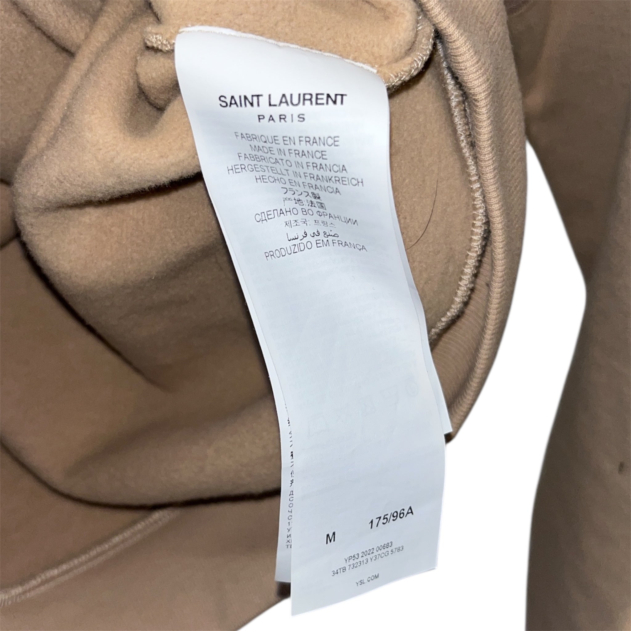 SAINT LAURENT/Hoodie/M/Cotton/CRM/NEAPOLITAN view 4