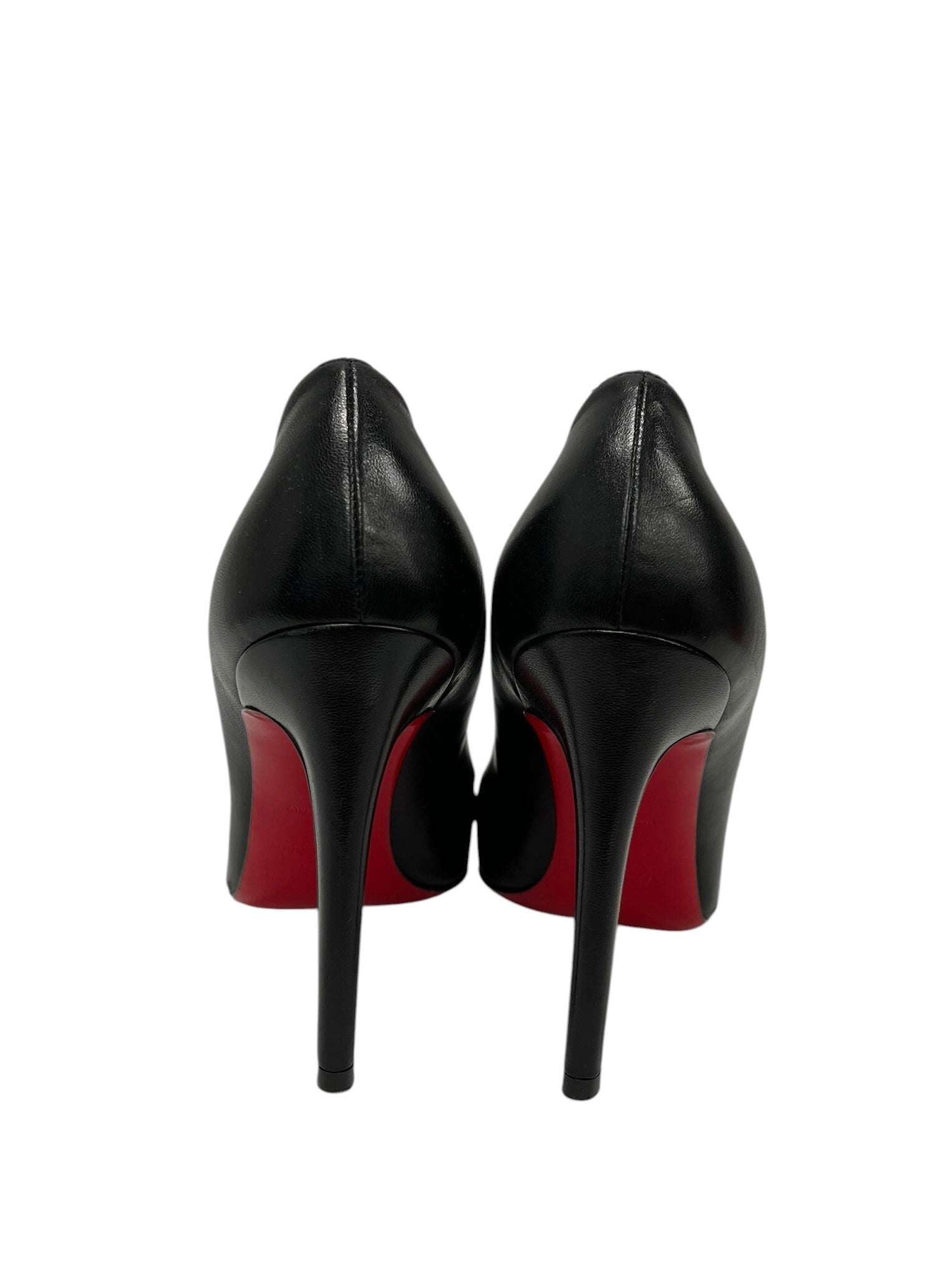 Christian Louboutin/Heels/US 8.5/Leather/BLK/V-Tip/kate 100 nappa leather view 3