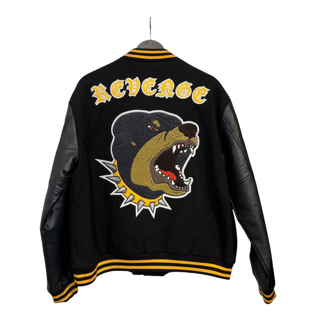 Revenge/Baseball Jkt/M/Cotton/BLK/ROTTWEILER VARSITY JACKET view 2