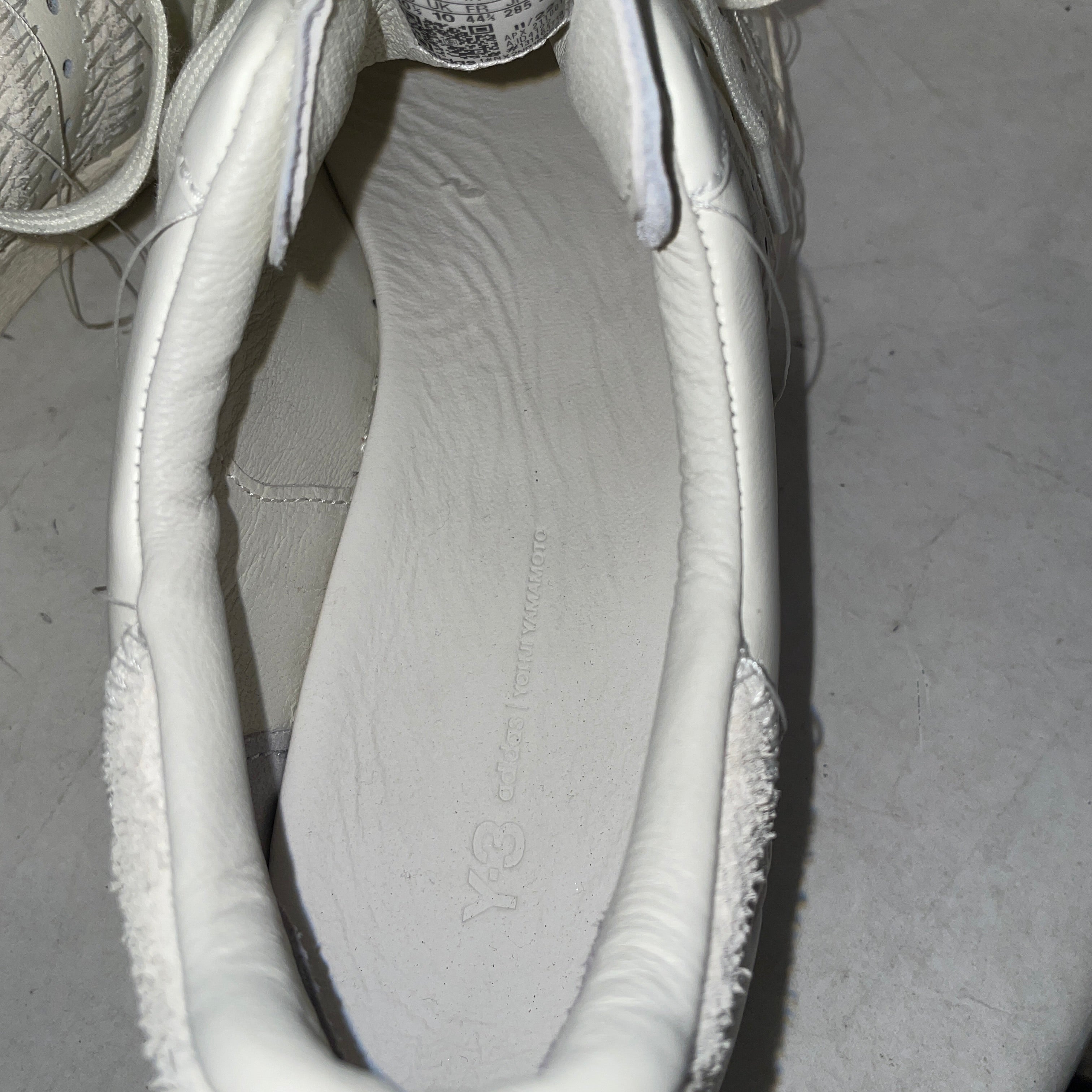 Y-3/Low-Sneakers/US 10.5/Leather/CRM/21T001 LOOSE STRINGS SNEAKER view 4