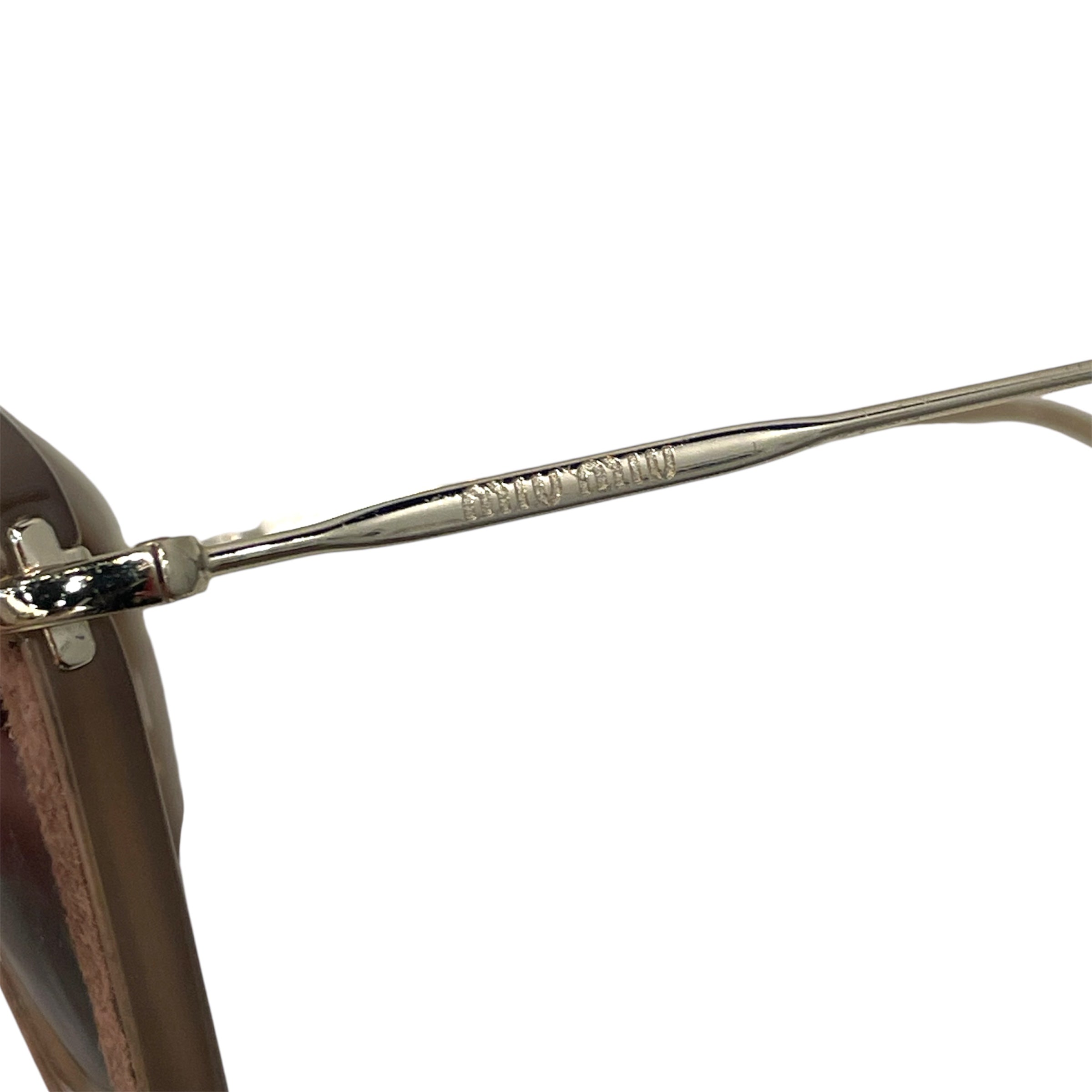 MIU MIU/Sunglasses/Celluloid/BRW/SUEDE view 3
