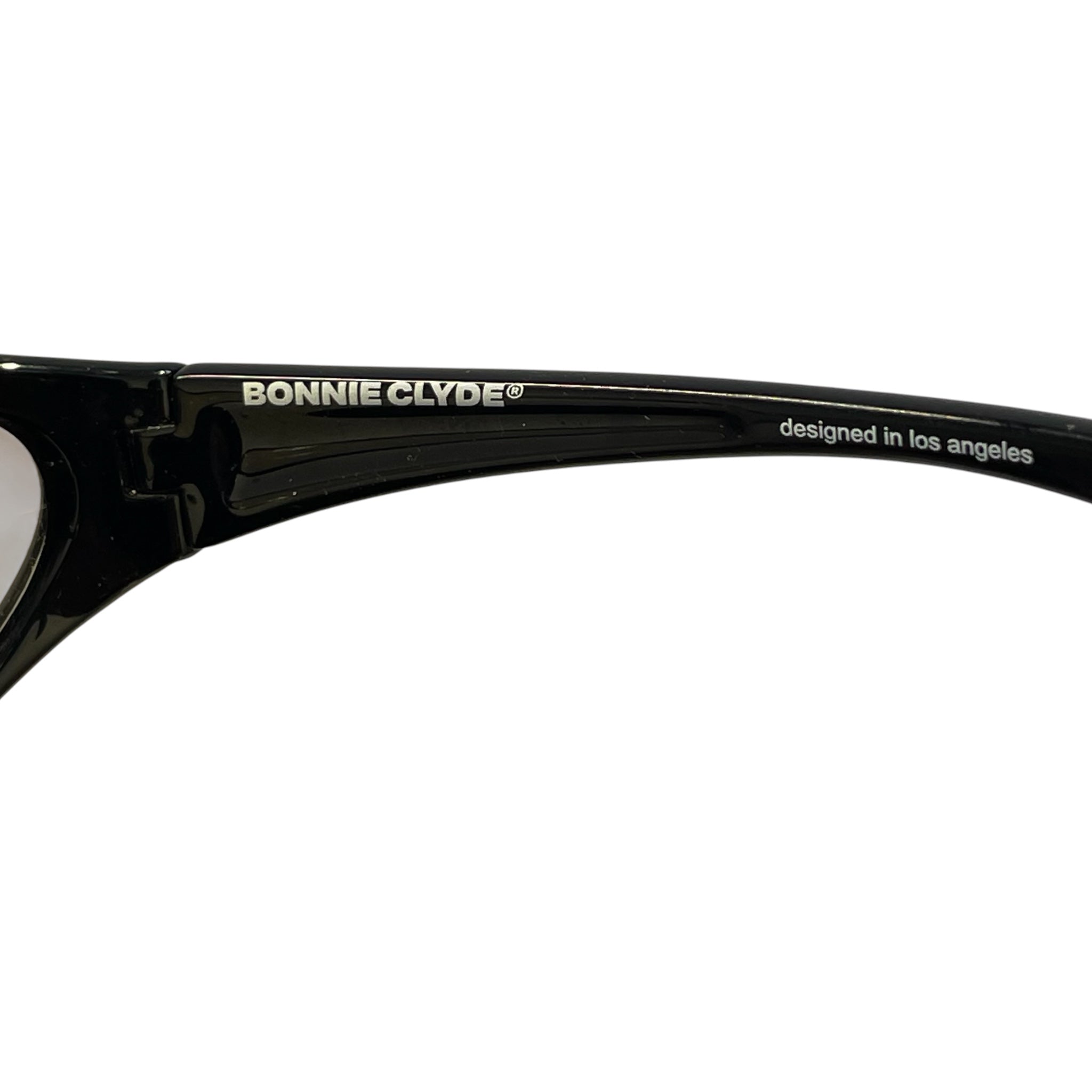 Bonnie Clyde/Sunglasses/Plastic/BLK/ANGEL ON SIDE view 3