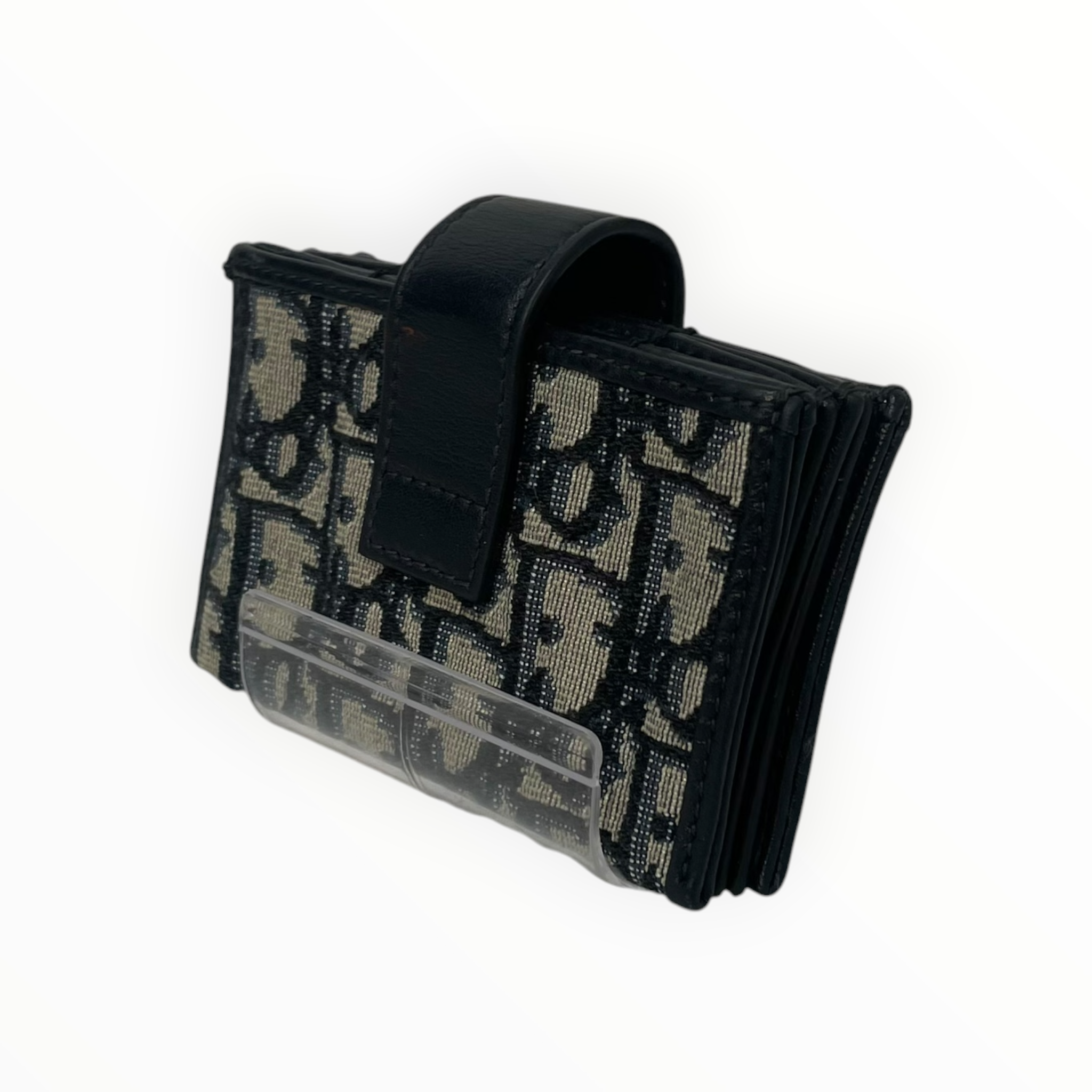 Christian Dior/Wallet/Monogram/Cotton/BLK/L's/accordian 30 montaigne view 2