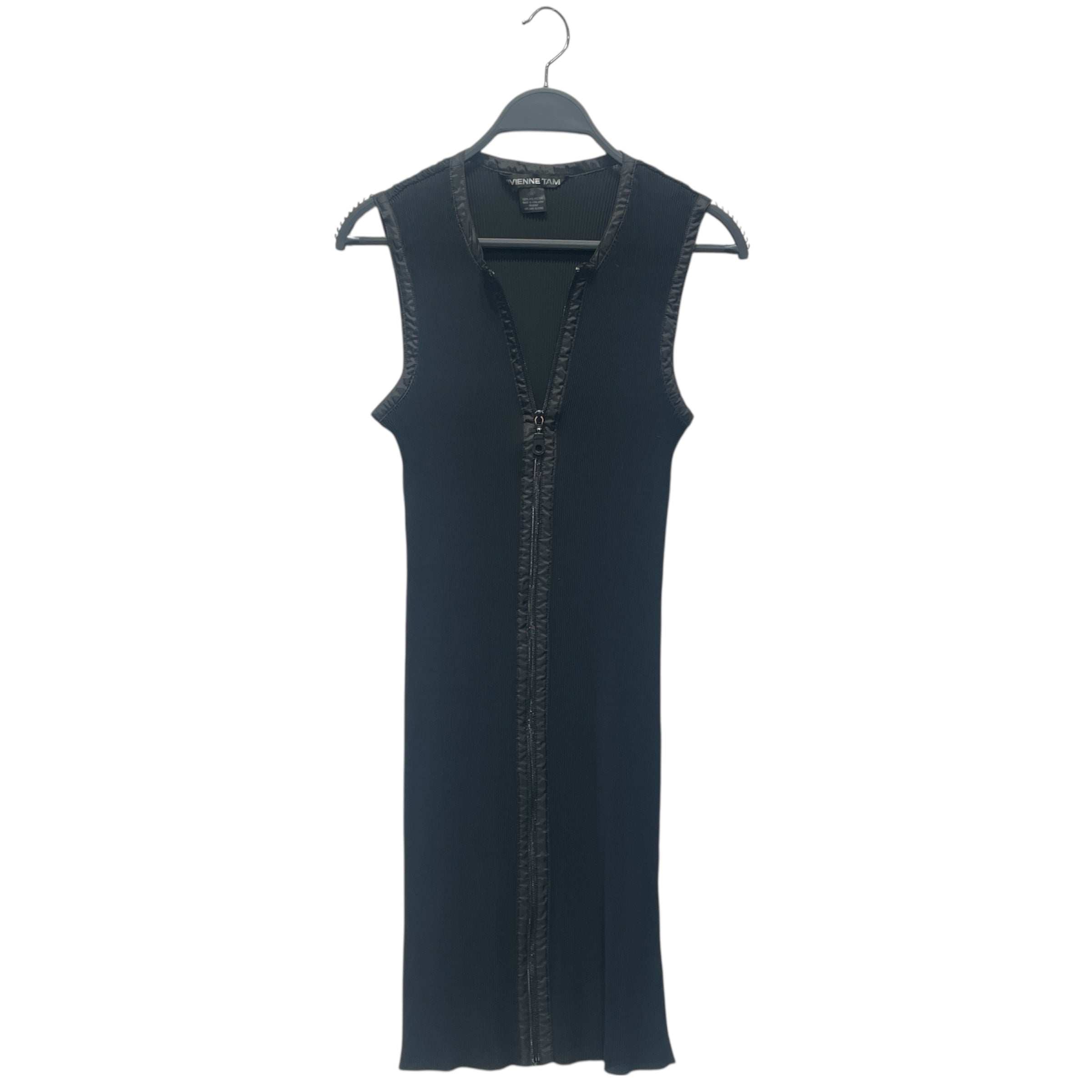 VIVIENNE TAM/SL Dress/2/Polyester/BLK/PLEATED view 1