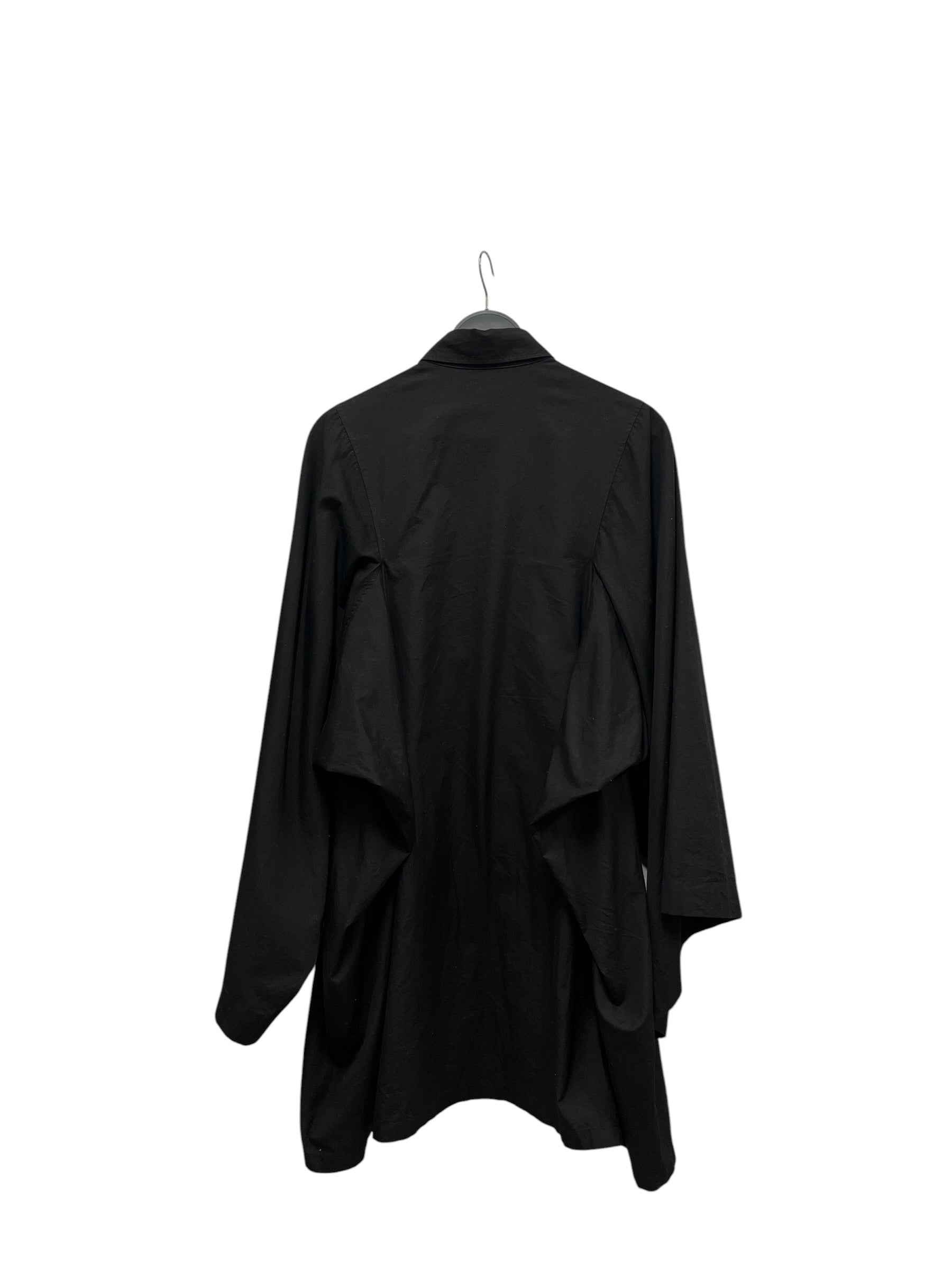 YOHJI YAMAMOTO/LS Shirt/S/Cotton/BLK/ view 2