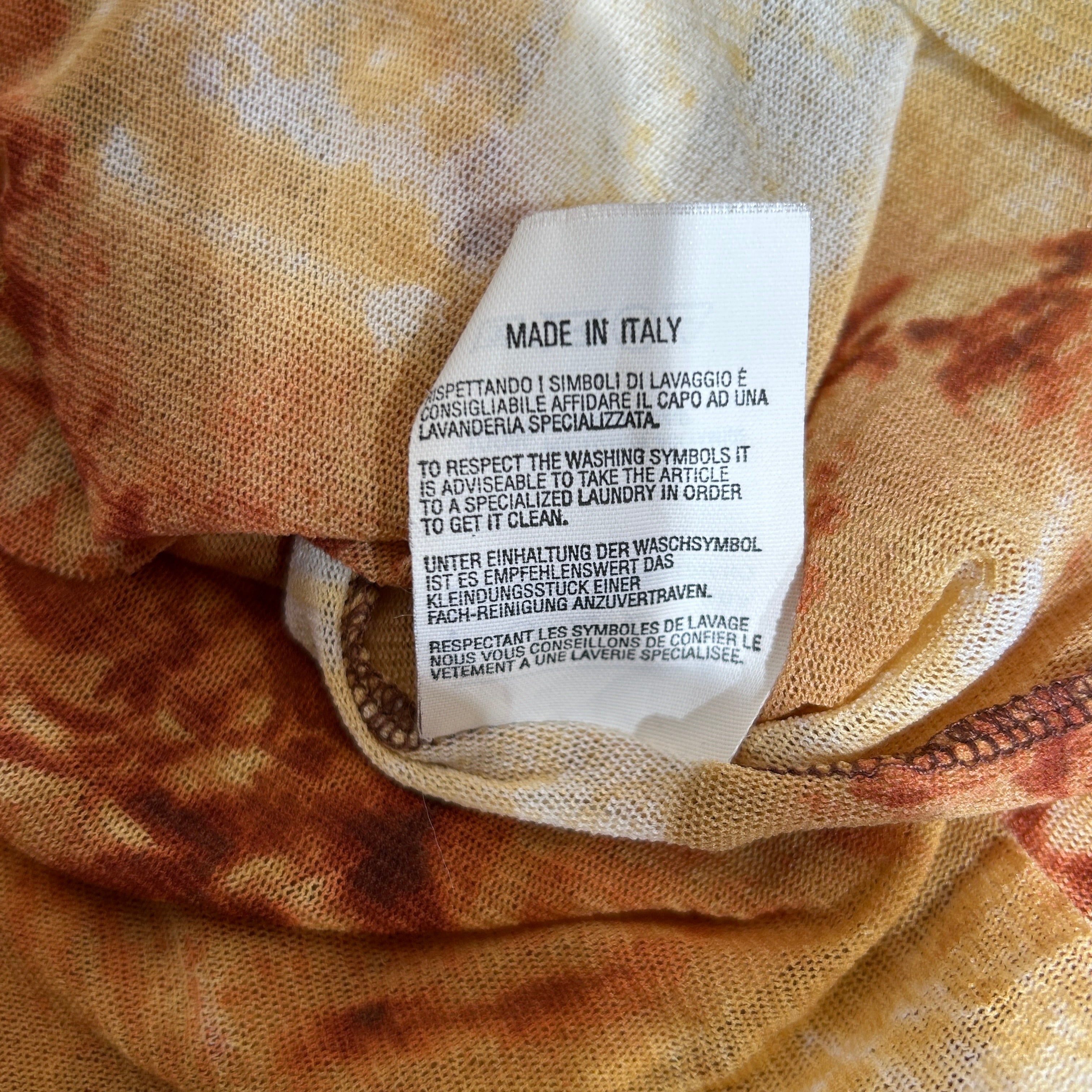 Jean Paul Gaultier/3|4 T-Shirt/L/All Over Print/Nylon/ORN/vintage tag view 5