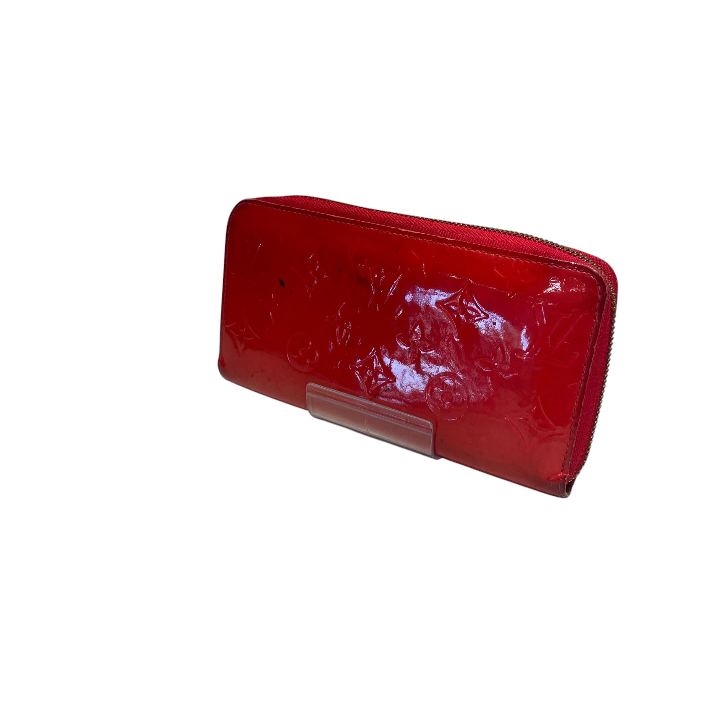 LOUIS VUITTON/Long Wallet/Leather/RED/L's/Vernis Long Zippy view 2