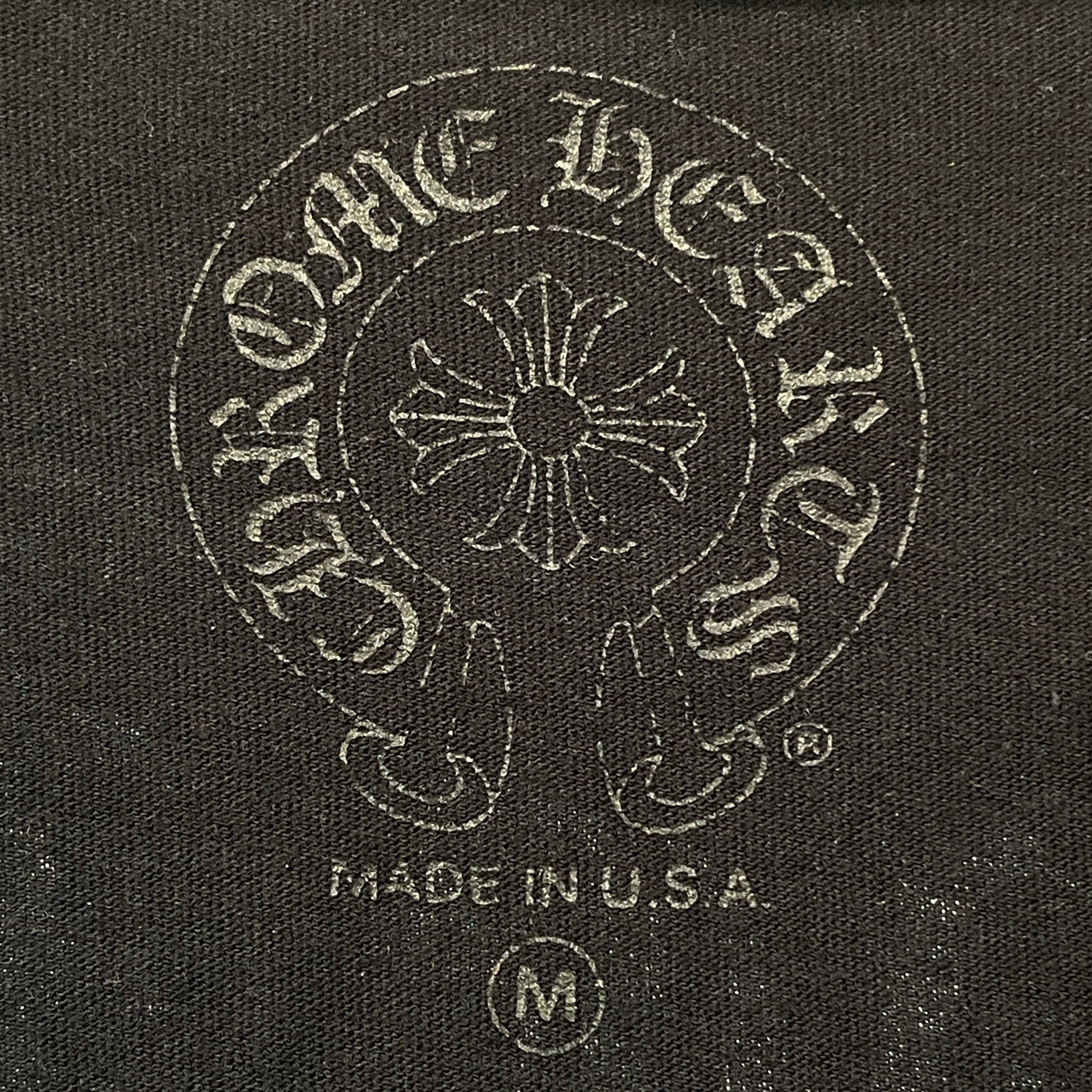 CHROME HEARTS/T-Shirt/M/Cotton/BLK/Front Pocket Tee view 3