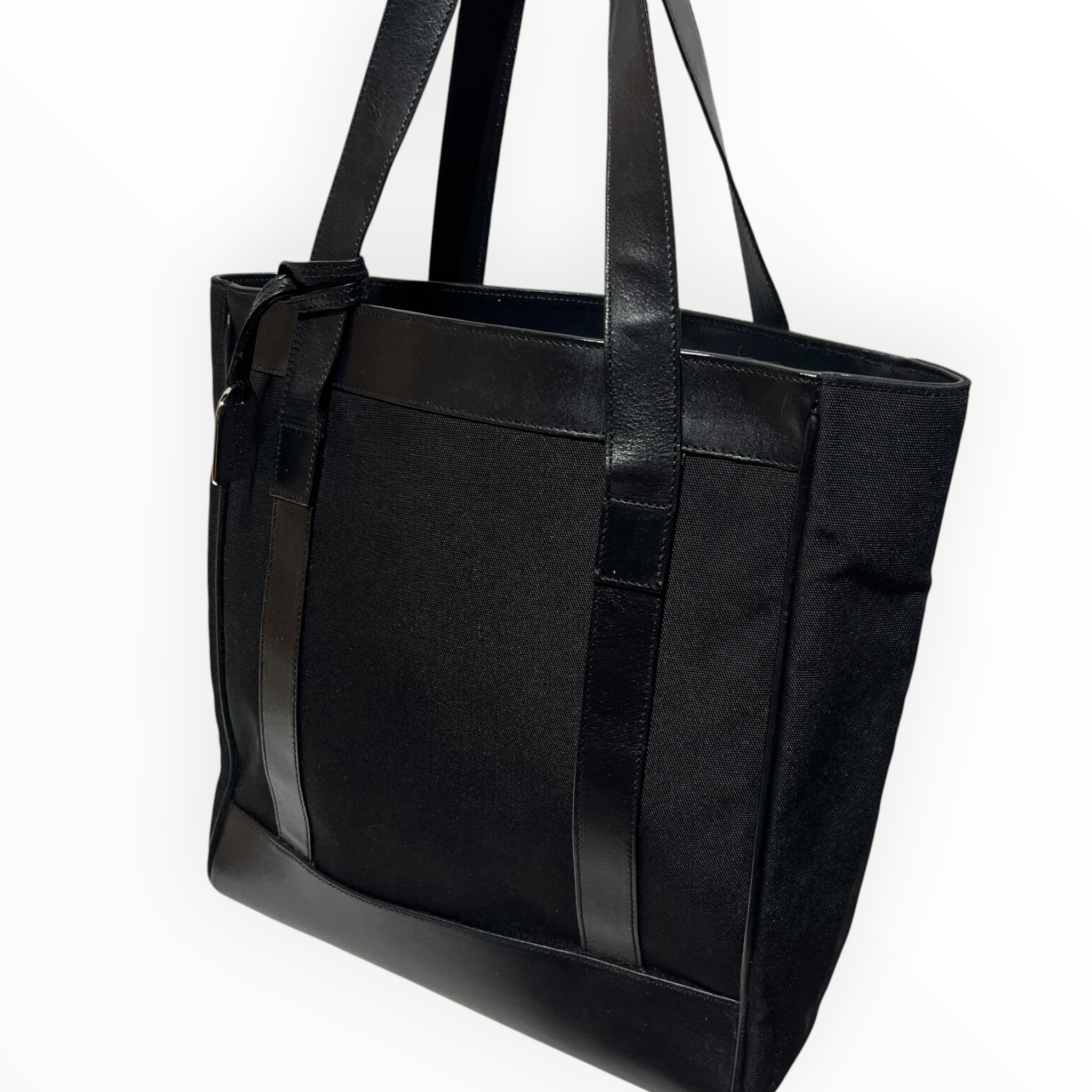 GUCCI/Tote Bag/Cotton/BLK/TOTE W/ SILVER HARDWARE view 5
