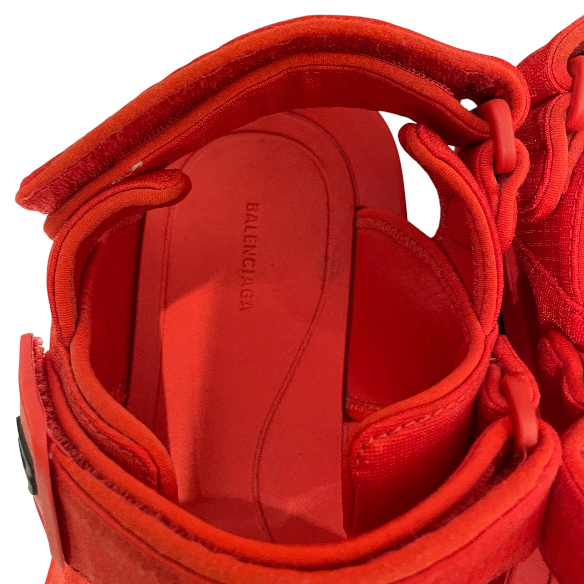 BALENCIAGA/Sandals/EU 43/Polyester/RED/VELCRO STRAP TOURIST view 6